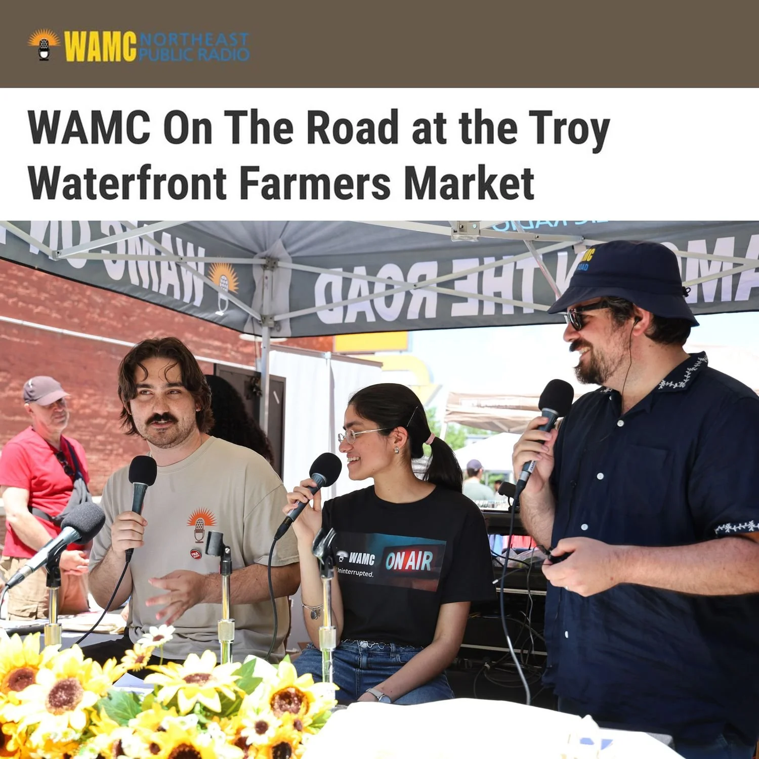 WAMC On The Road at the Troy Waterfront Farmers Market (WAMC)
