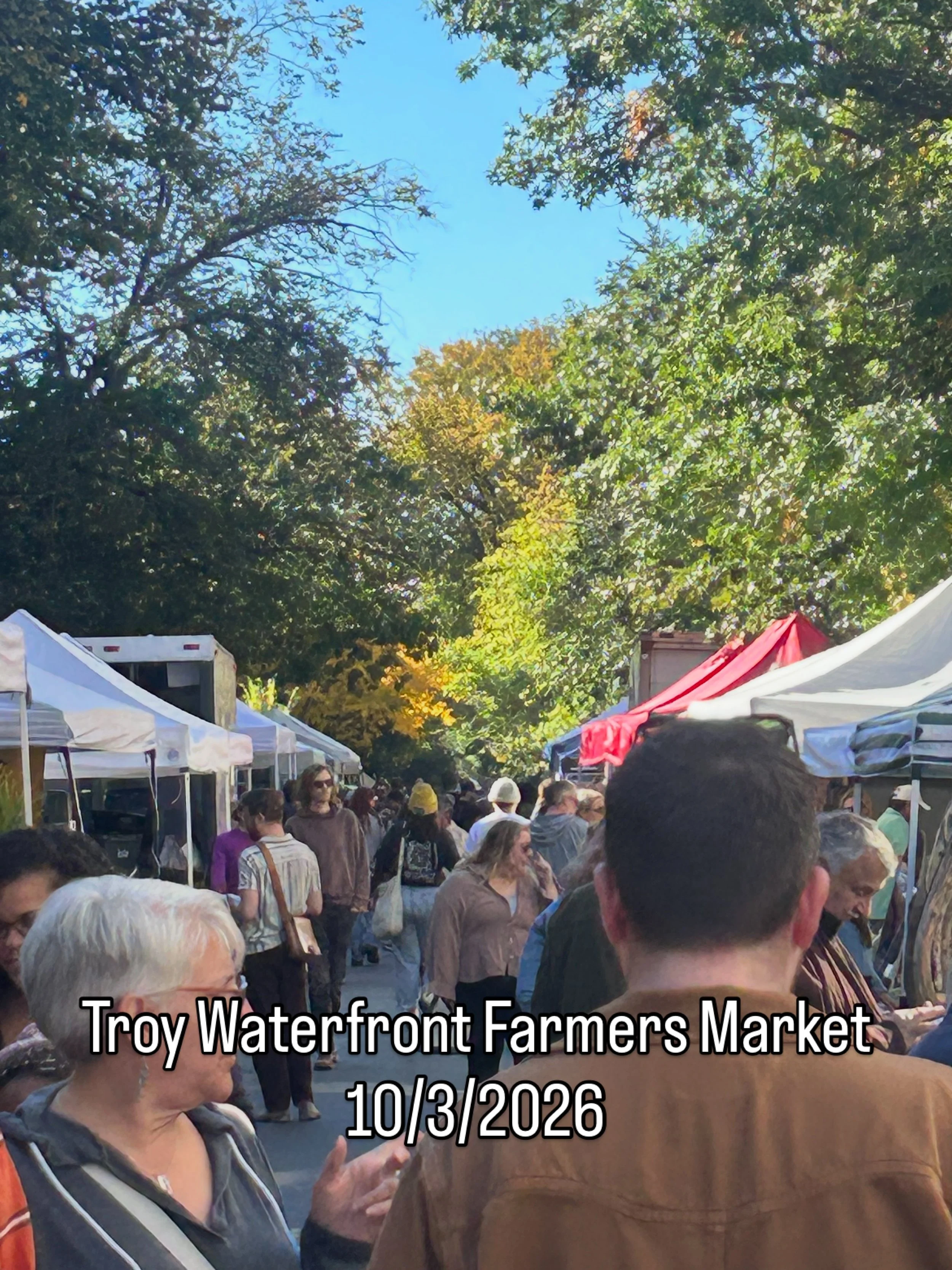 Crisp and cloudless!  A beautiful fall day in Troy. Come on down and stay awhile!