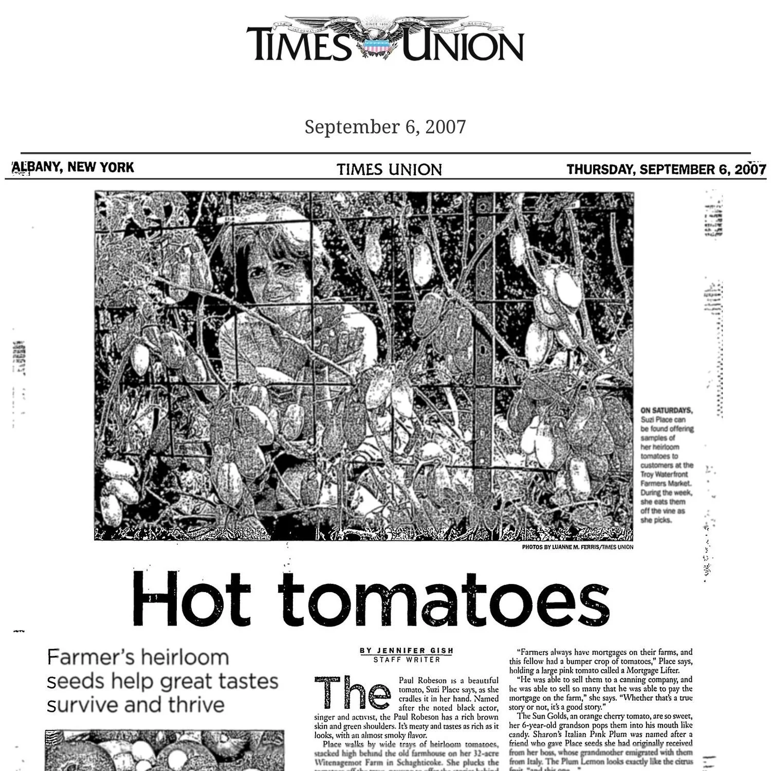 Hot Tomatoes (Times Union)