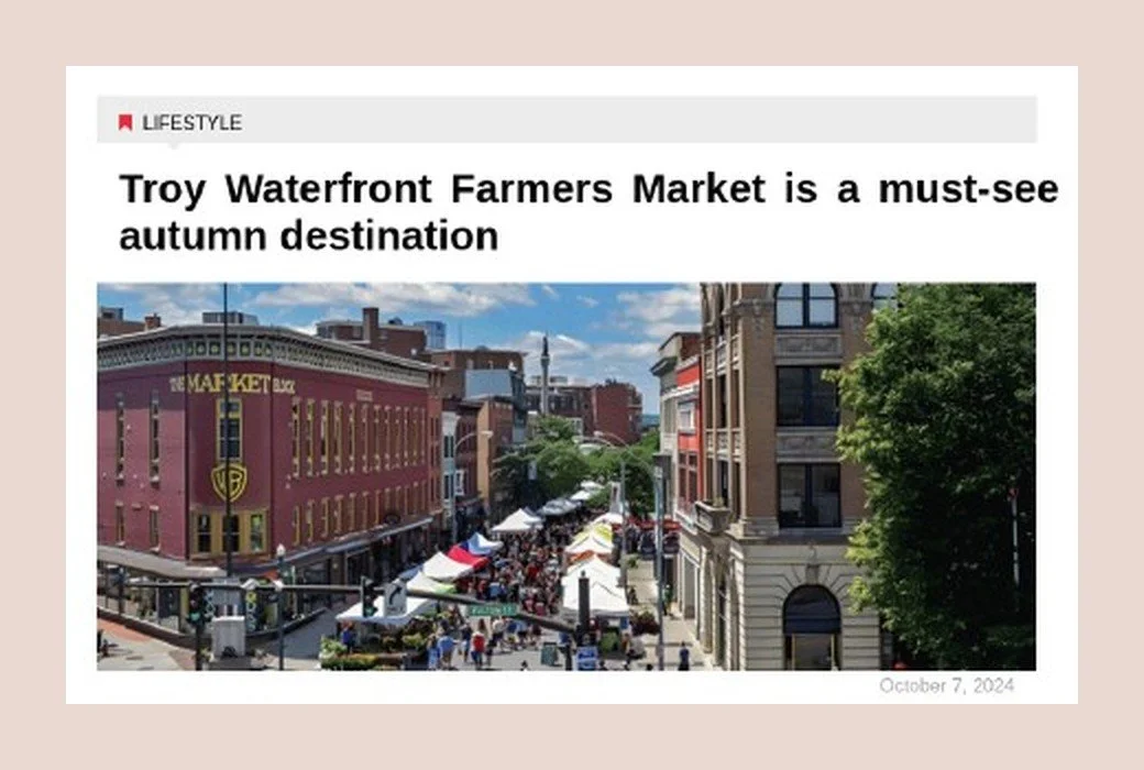 Country Folks Grower website, October 7, 2024: Troy Waterfront Farmers Market is a must-see autumn destination