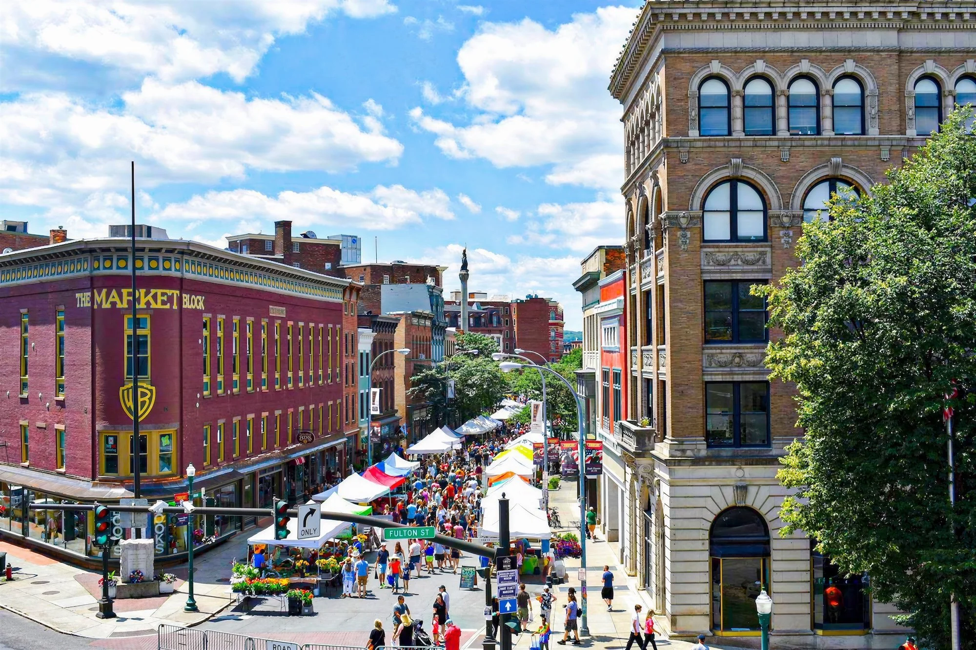 Troy Waterfront Farmers Market Outdoors on River Street