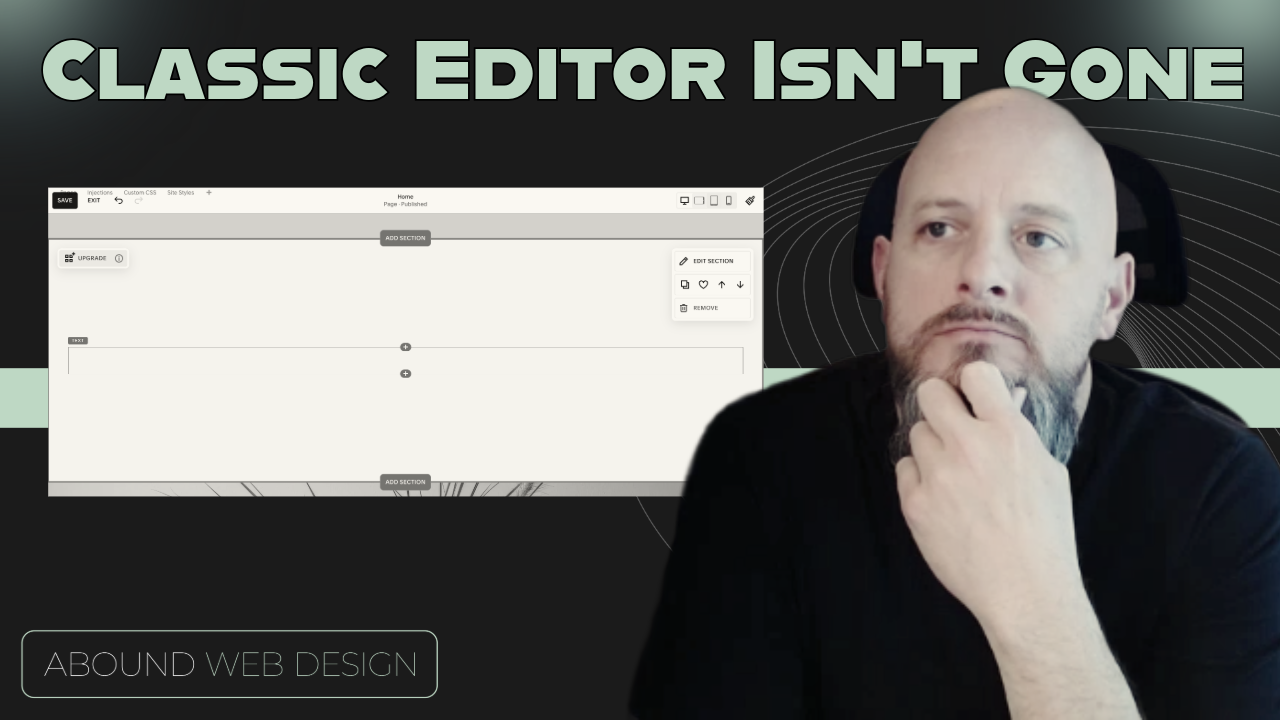 How to Add Classic Editor Sections in Squarespace (Updated Location)