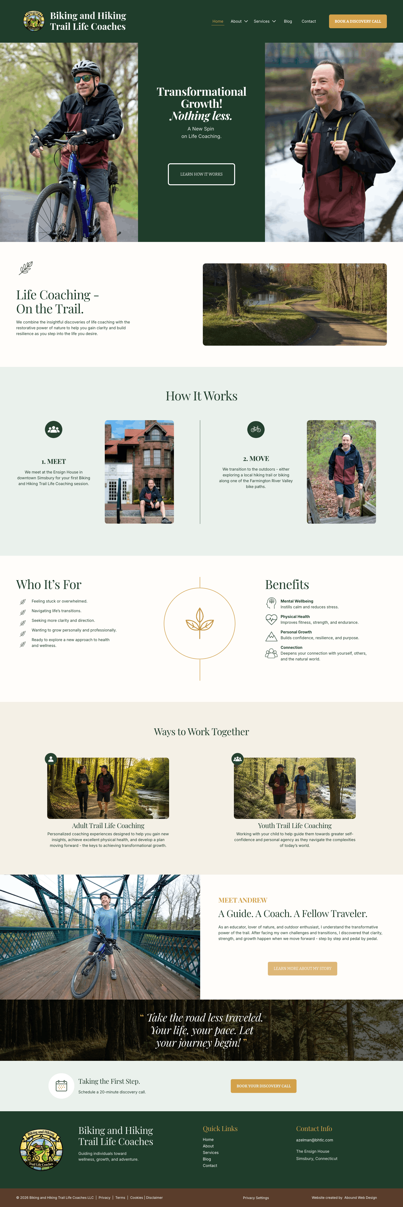 Biking and Hiking Trail Life Coaches