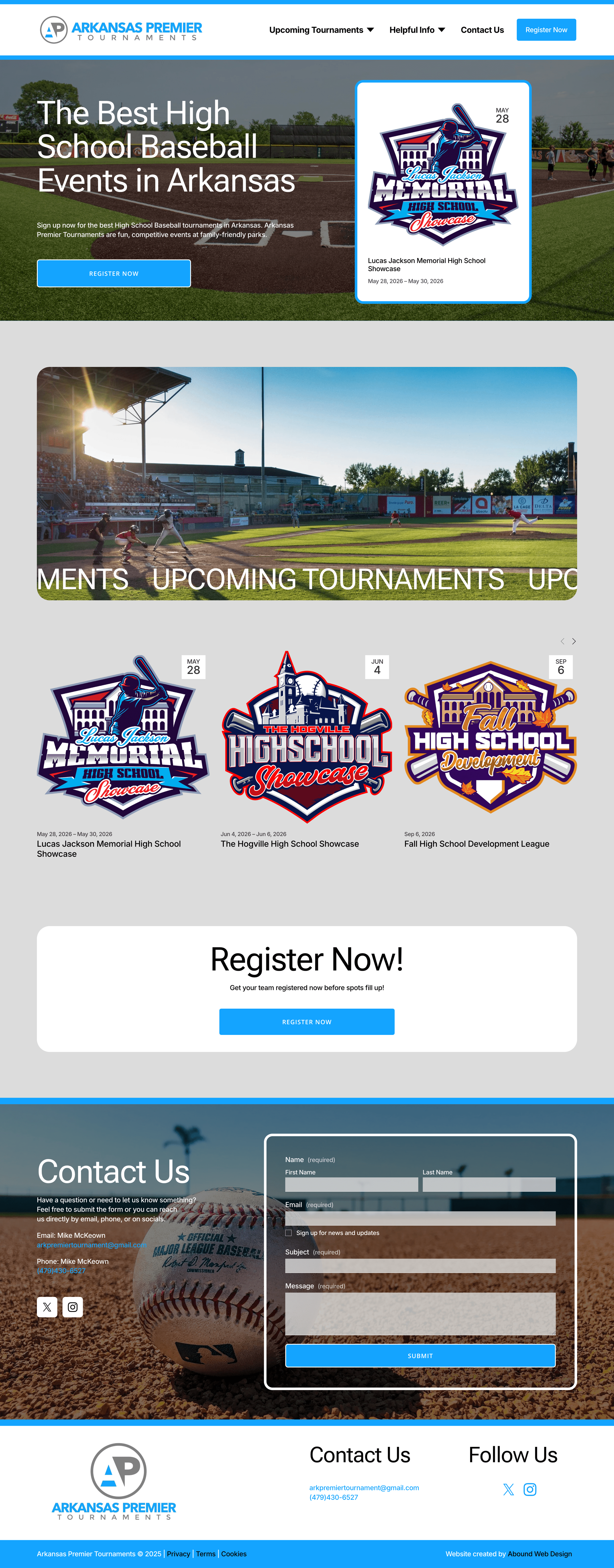 Arkansas Premier High School Baseball Tournaments