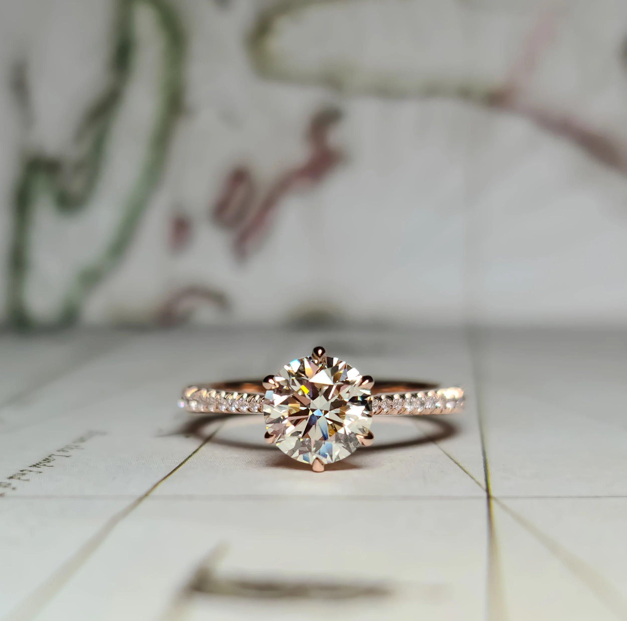 Custom Diamond Engagement Ring - Aaron