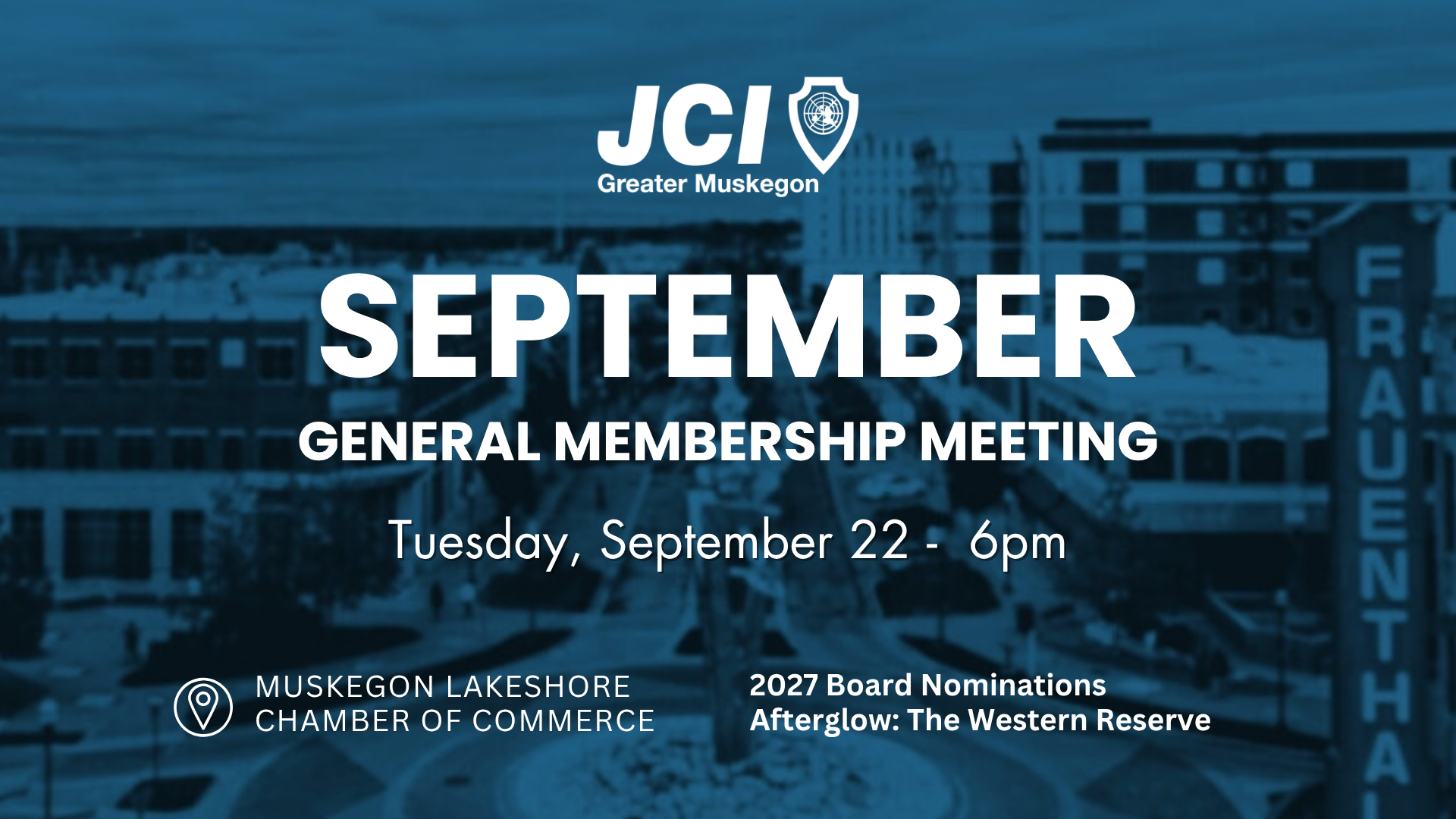 General Membership Meeting: September