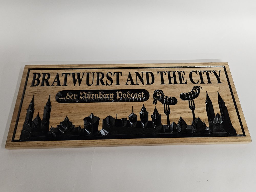 bratwurst and the city podcast schild