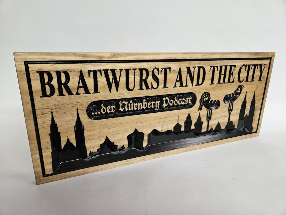 bratwurst and the city podcast schild