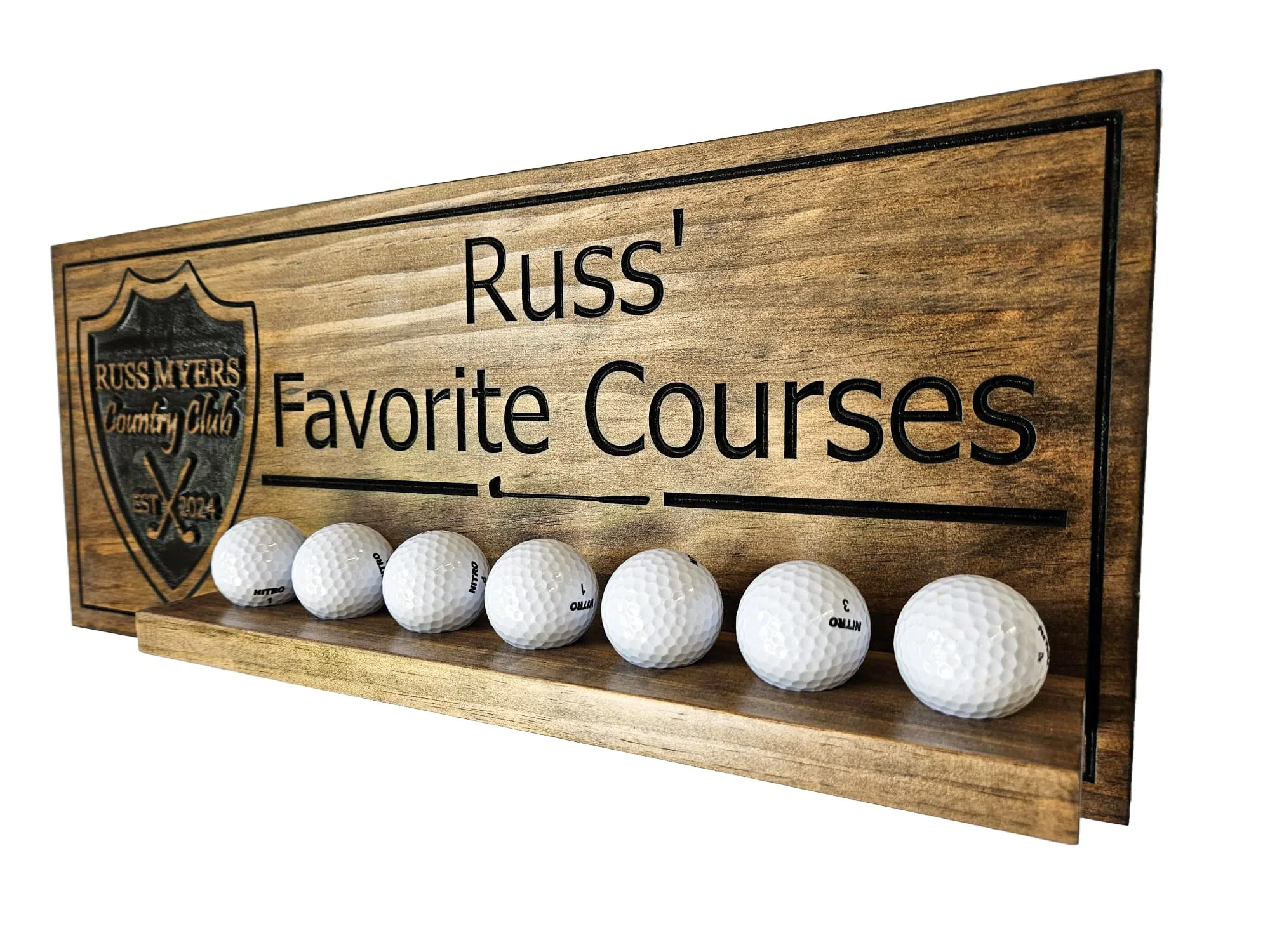 Custom Golf Sign - 19th Hole Sign - Personalized Wood Sign - Sports Bar ...