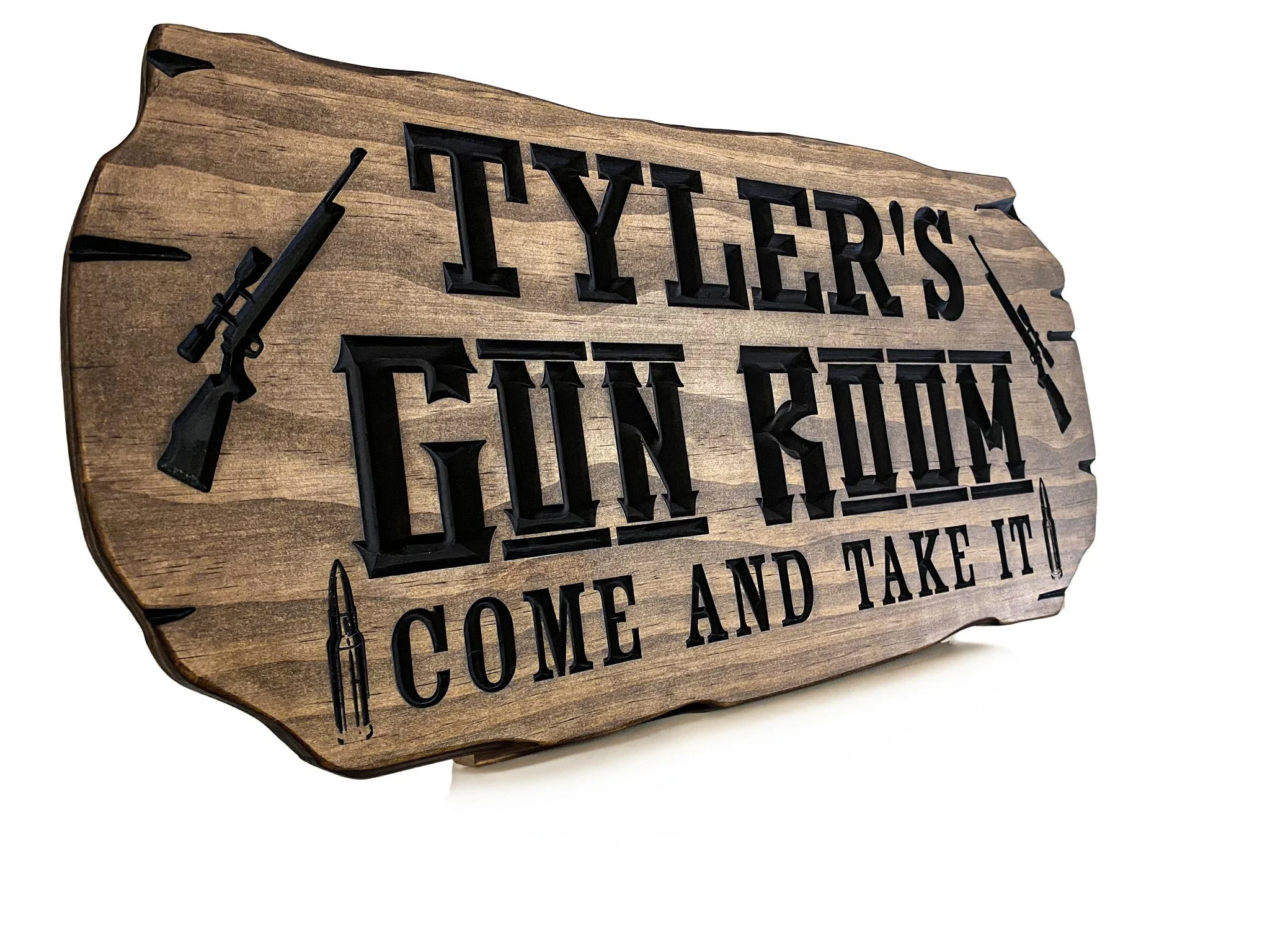 Best Custom Gun Room Signs for Man Caves &amp; Workshops in 2026 – “Come and Take It” Wood Sign Review