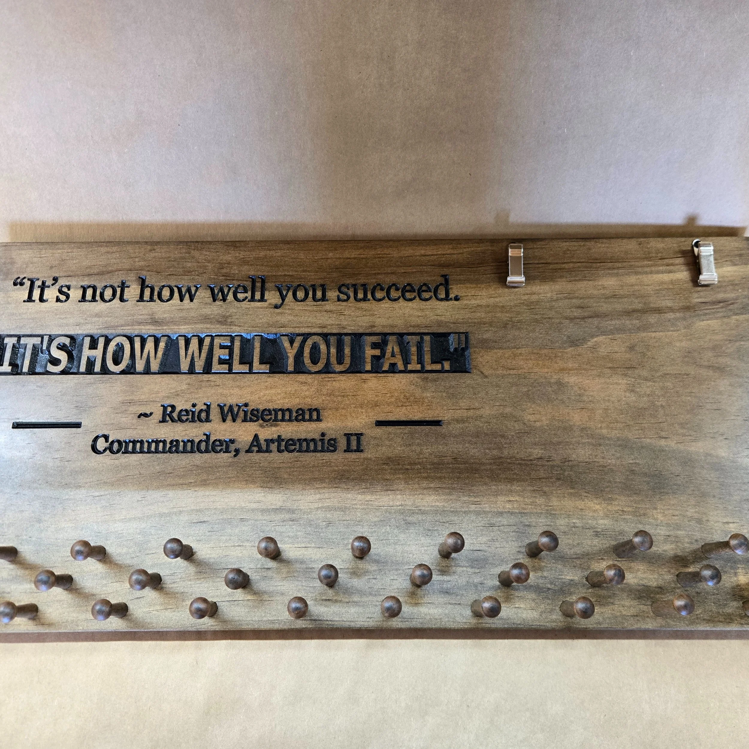 &ldquo;It&rsquo;s not how well you succeed.
IT&rsquo;S HOW WELL YOU FAIL.&rdquo;
~ Reid Wiseman
Commander, Artemis II