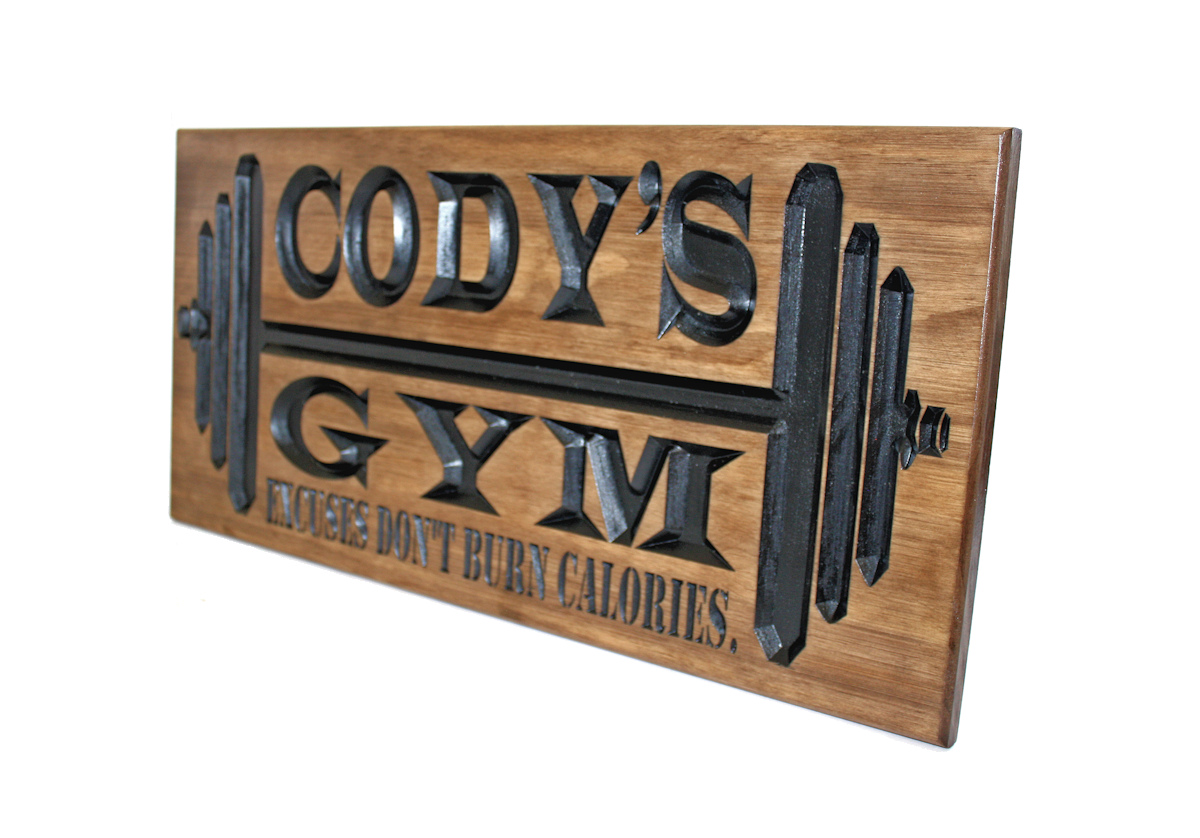 Home Gym Sign - Fitness - Weightlifting (CWD-489)