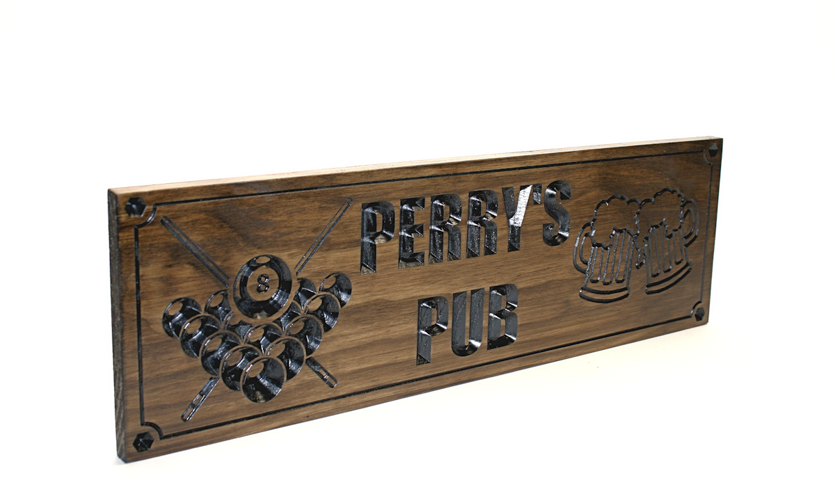 Home Bar Sign - Custom Wood Sign - Billiard Room - Game Room Sign (CWD-541)