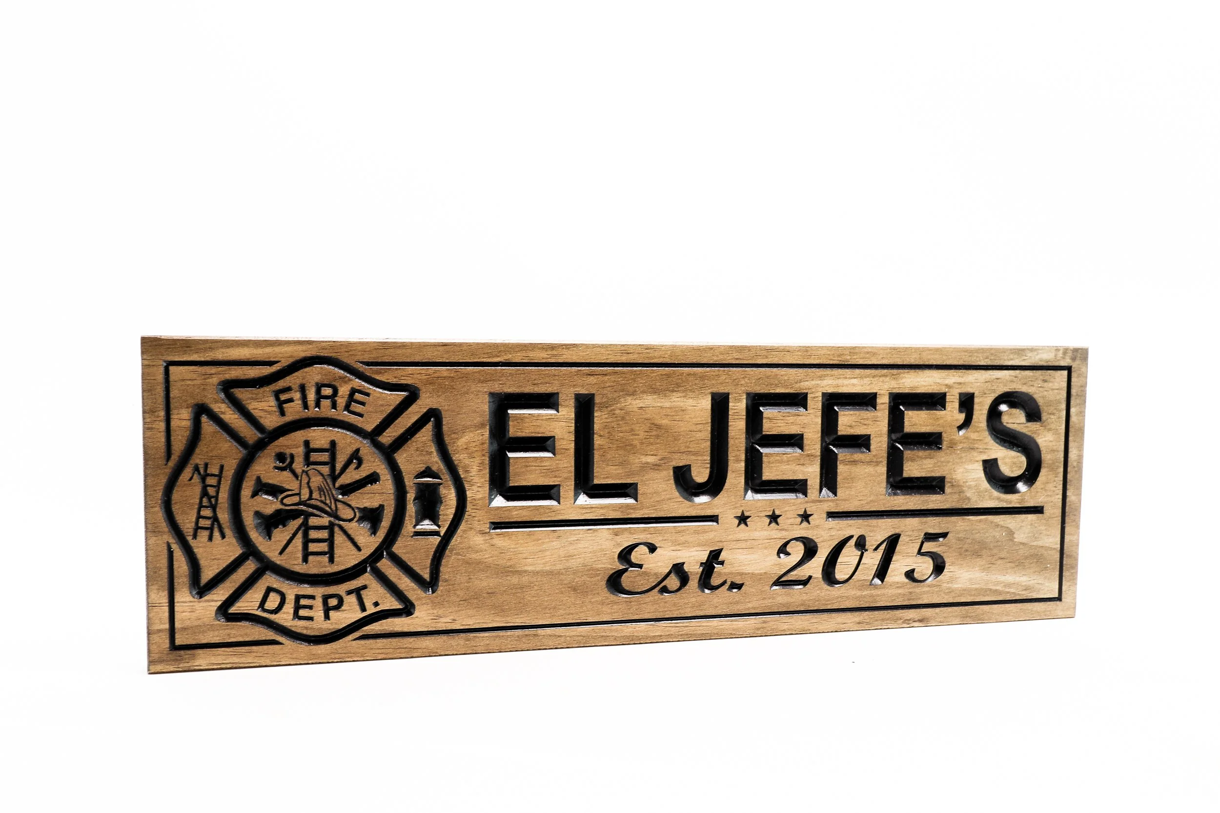Firefighter Sign-Fire Station sign-Fire Department Sign-Custom sign-Personalized Wood Sign-Firefighter Gift-(CWD-413) (1).jpg