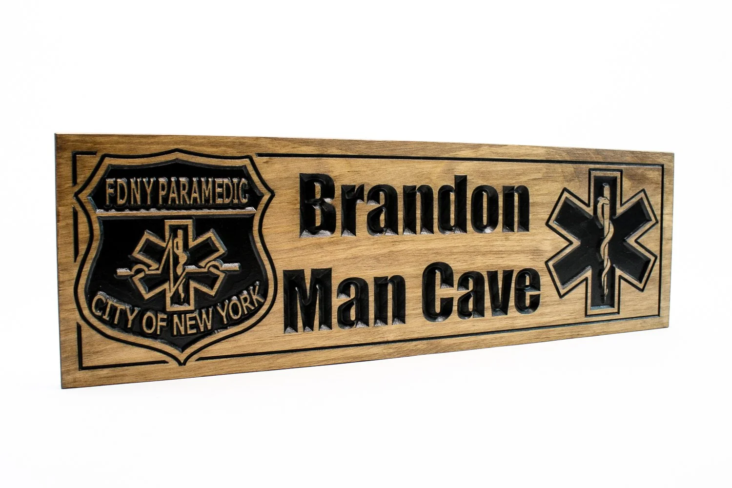 Paramedic wooden plaque, EMT retirement gift, custom wooden sign (CWD-612)