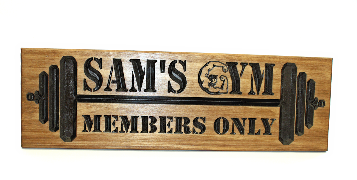 Home Gym Sign - Fitness - Garage Sign (CWD-518) (2).png