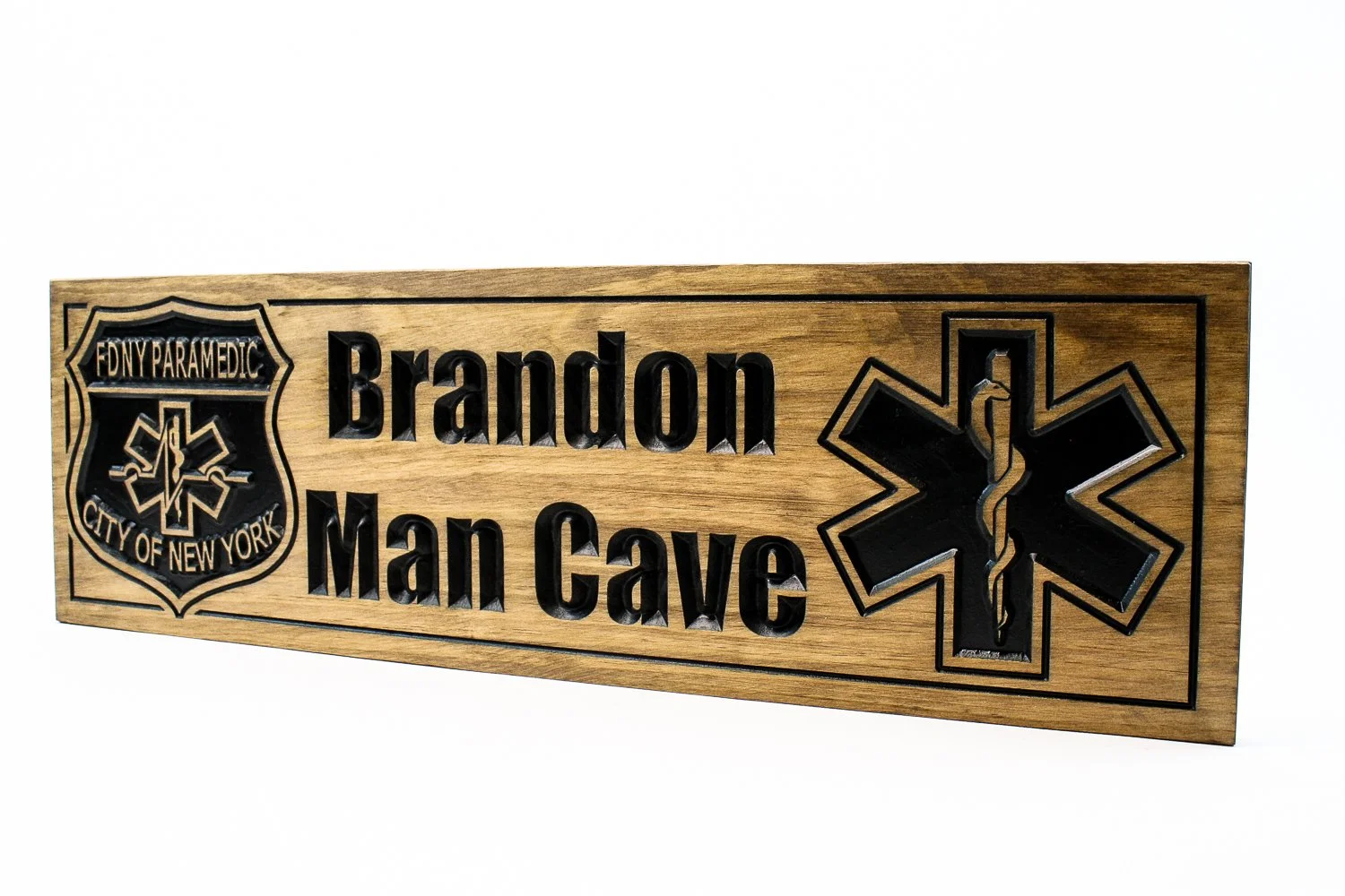 FDNY paramedic wooden plaque-wooden sign (2).jpg