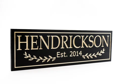 Wedding & Family Name Sign