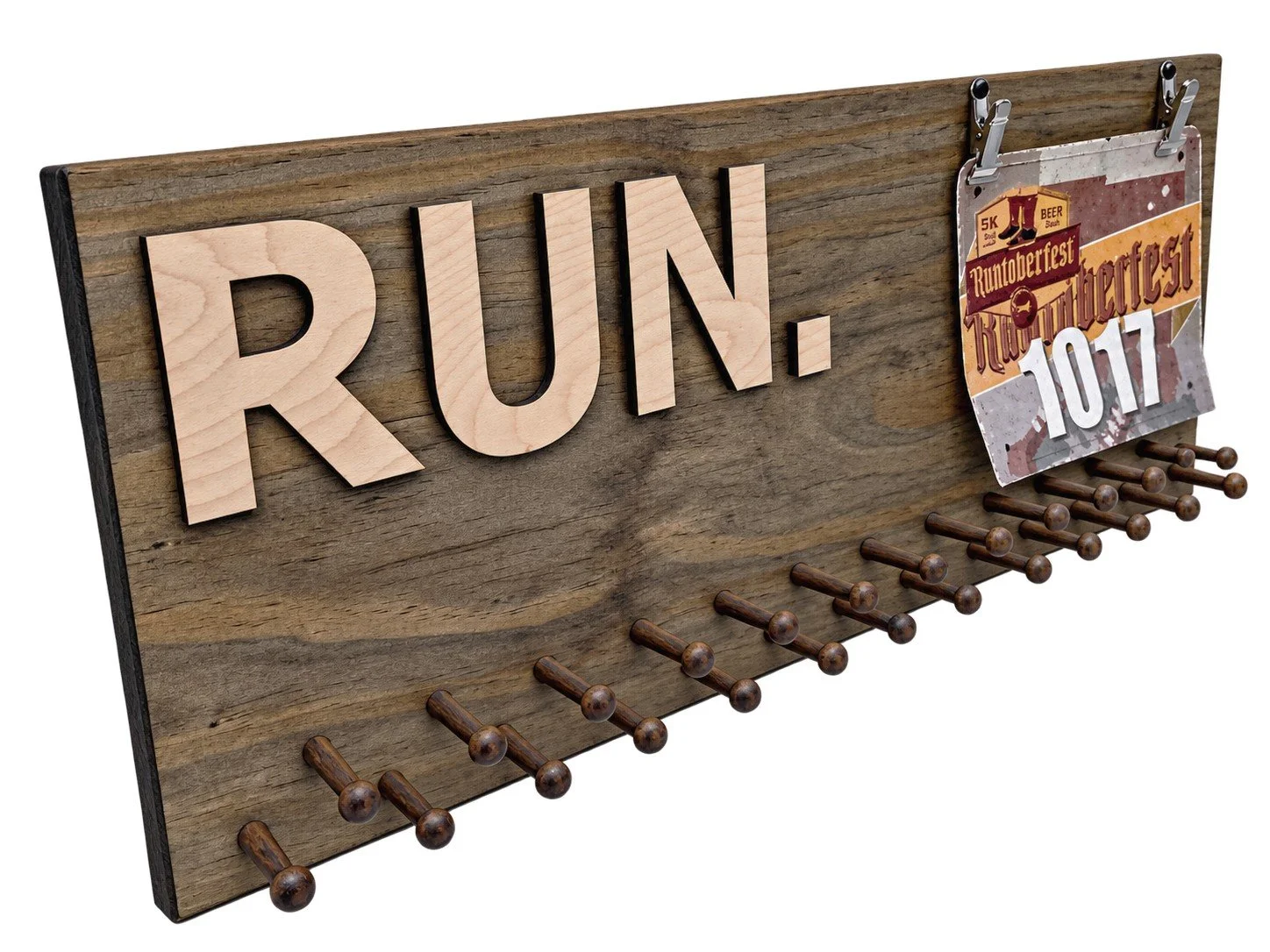 Medal Display - Running Medal Holder - Marathon - Bib and Ribbon Display (CWD-828)