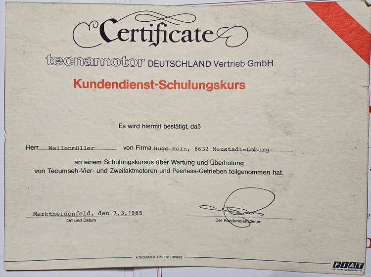 Tecumseh-Lehrgang, März 1985