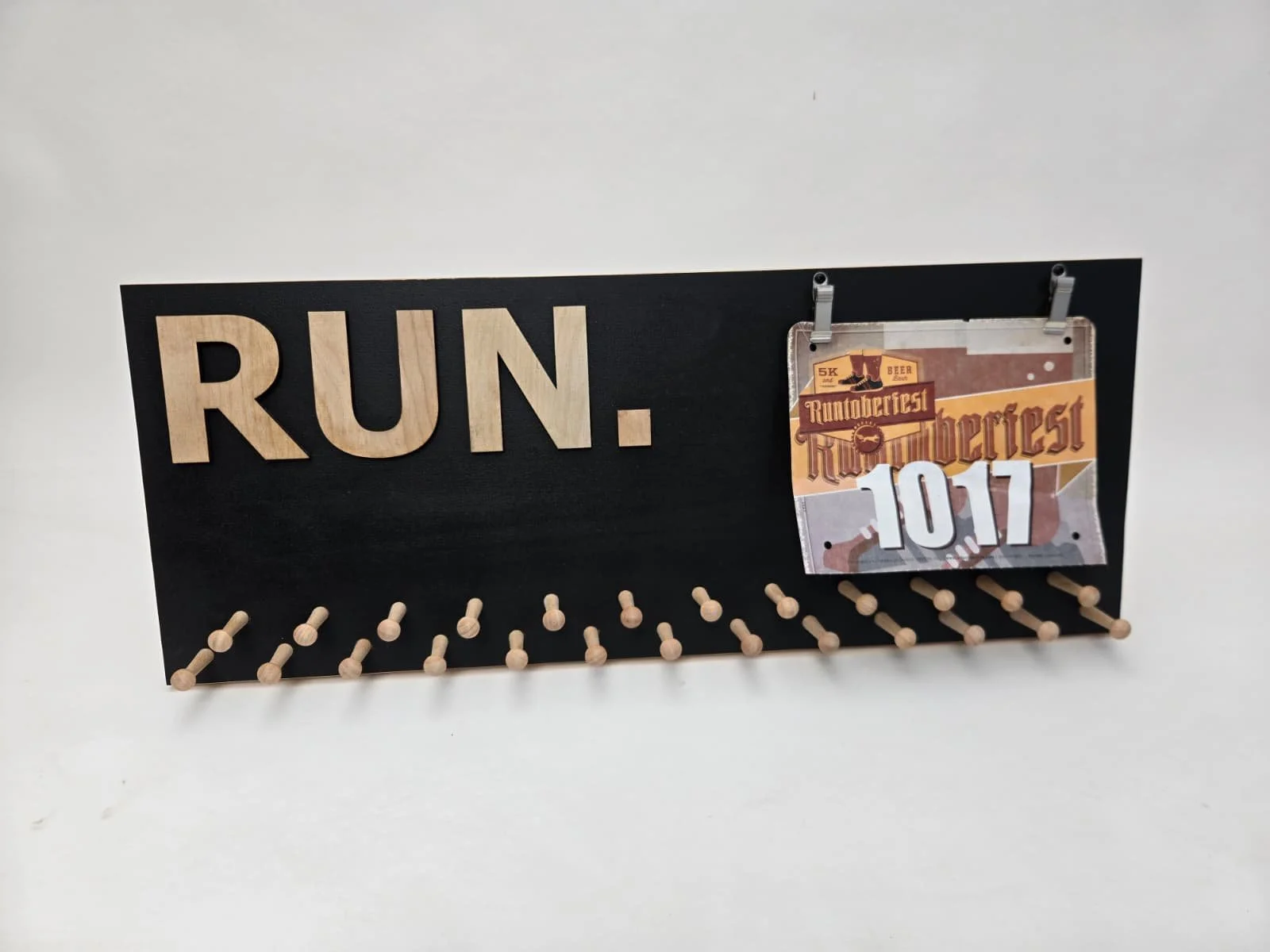 Medal Display - Running Medal Holder - Marathon - Bib and Ribbon Display (CWD-828)