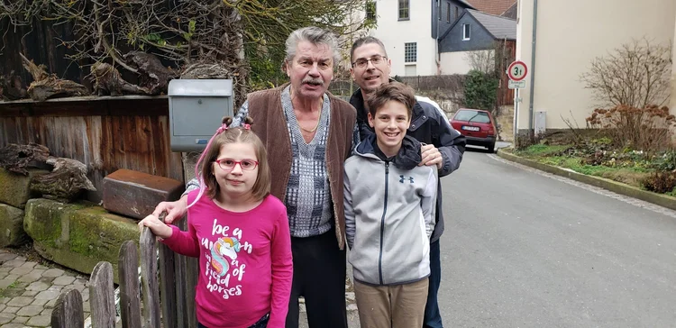 Familienfoto in Strössendorf, Januar 2020