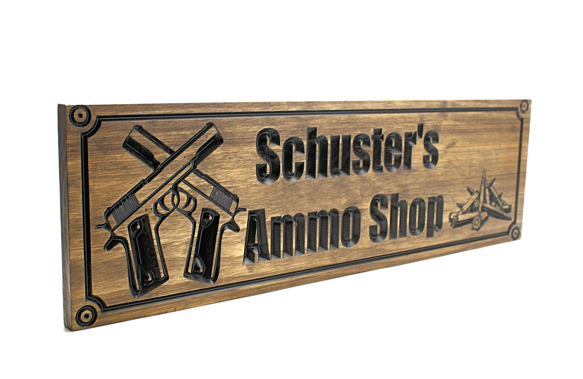 Gun Room Sign - Man Cave Sign - Shop-Sign (CWD-572)