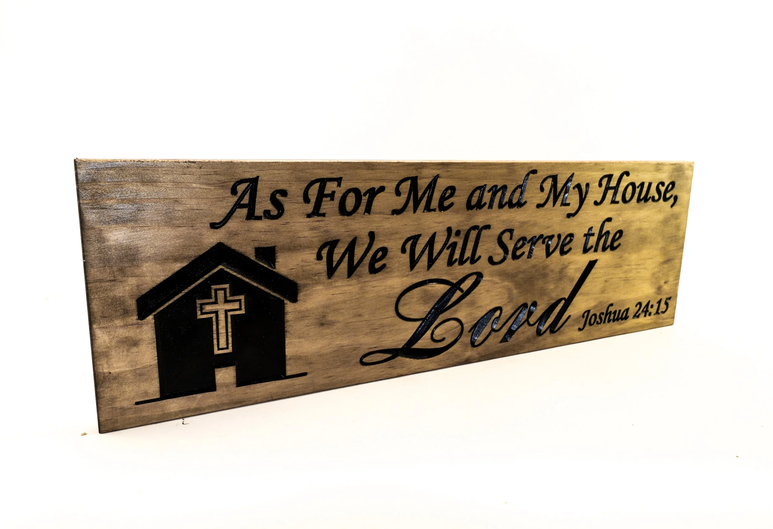 Welcome Sign - Joshua 24:15 - Family Motto (CWD-748)