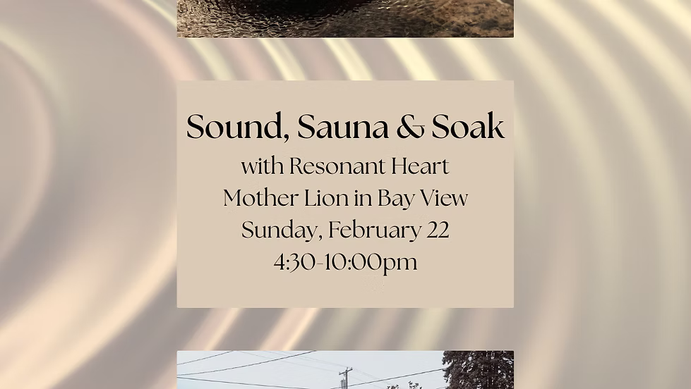 Sound, Sauna, and Soak