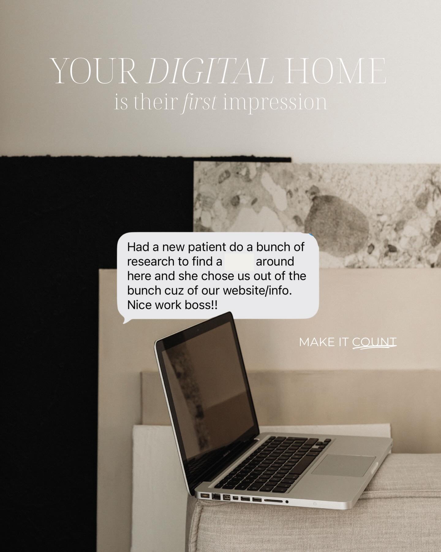 This is why your digital presence matters more than you think. Before anyone walks into your space, fills out a form, or reaches out, they&rsquo;re silently doing their homework. They&rsquo;re looking for the business that feels clear, trustworthy, a