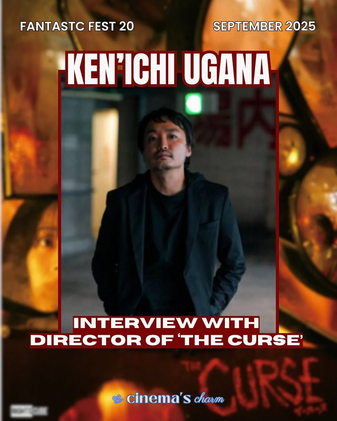 Japanese horror fans! I had the chance to ask @kenichiugana , director of the new horror film THE CURSE, a few questions about the movie ahead of its premiere at Fantastic Fest. 

From J-horror influences to the parasocial nature of social media, Ken