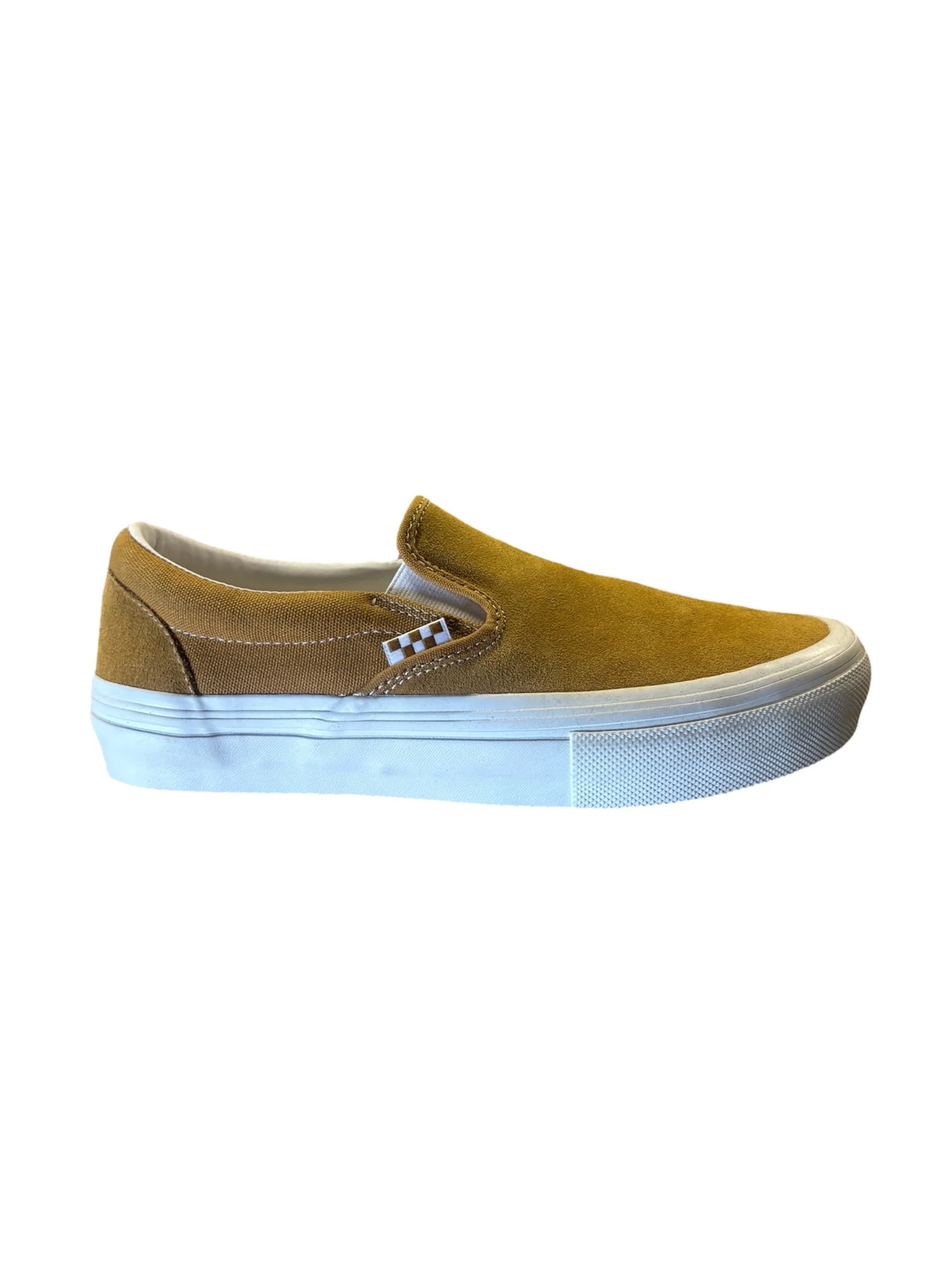 Vans Skate Slip-On Shoes Gold/White — Rays Board Shop - Main Image