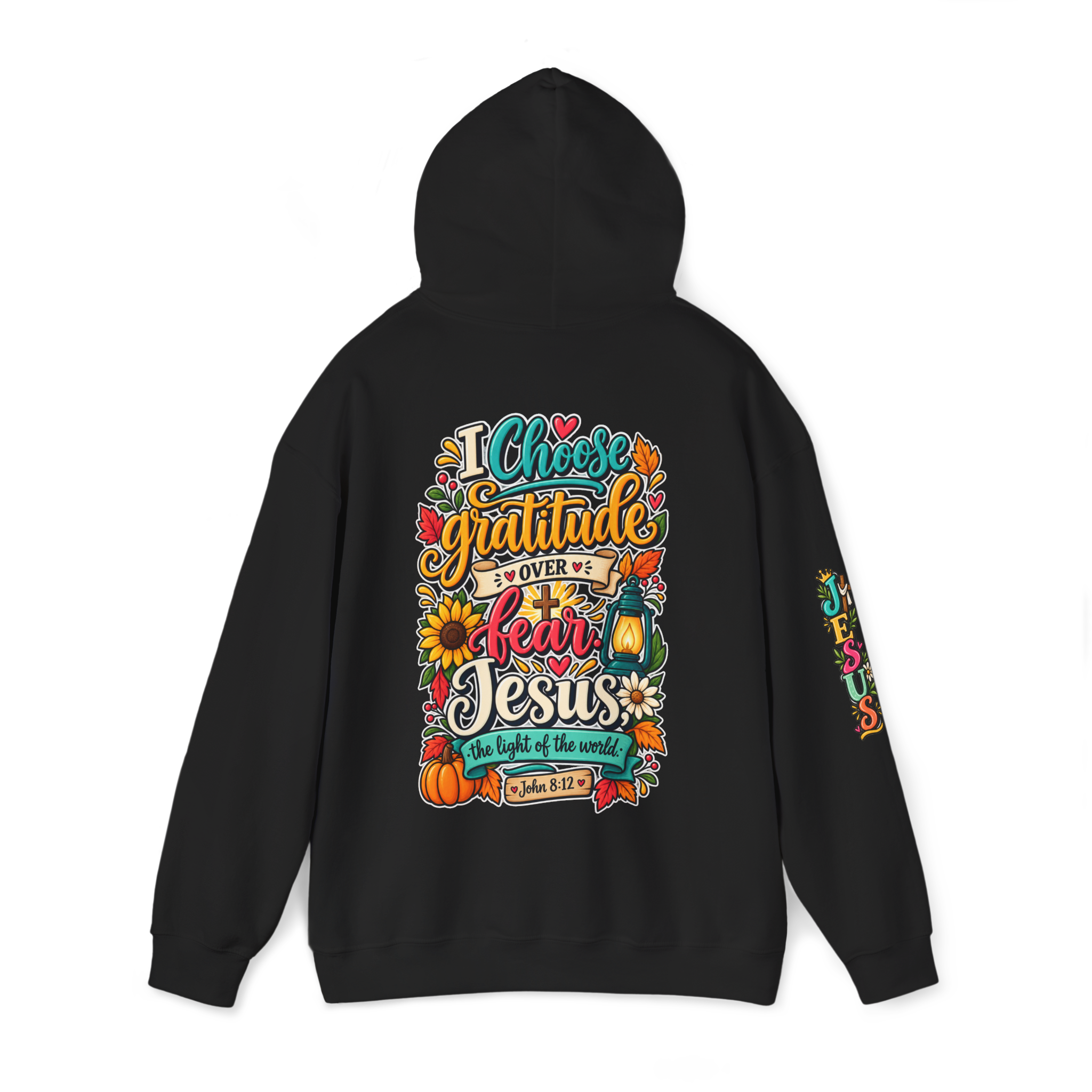 Christian Gratitude Hoodie — "I Choose Gratitude Over Fear" Christian Fall Hoodie
