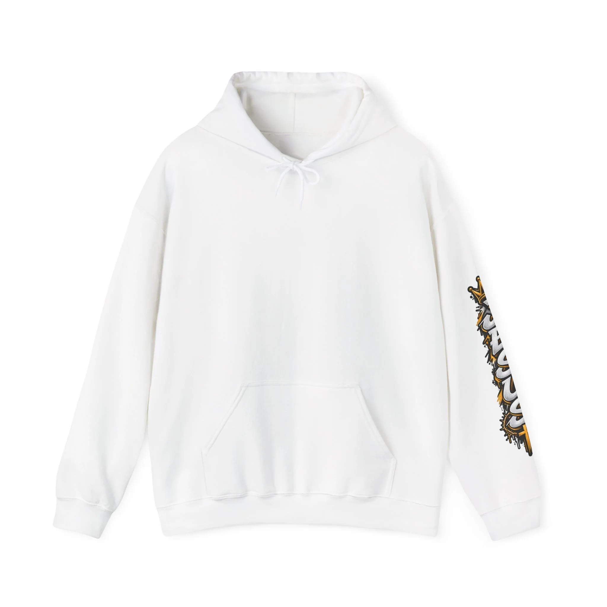 Unisex black hoodie featuring a vibrant graffiti-style 'Rooted in Christ' design with a cross, tree roots, and a crown.