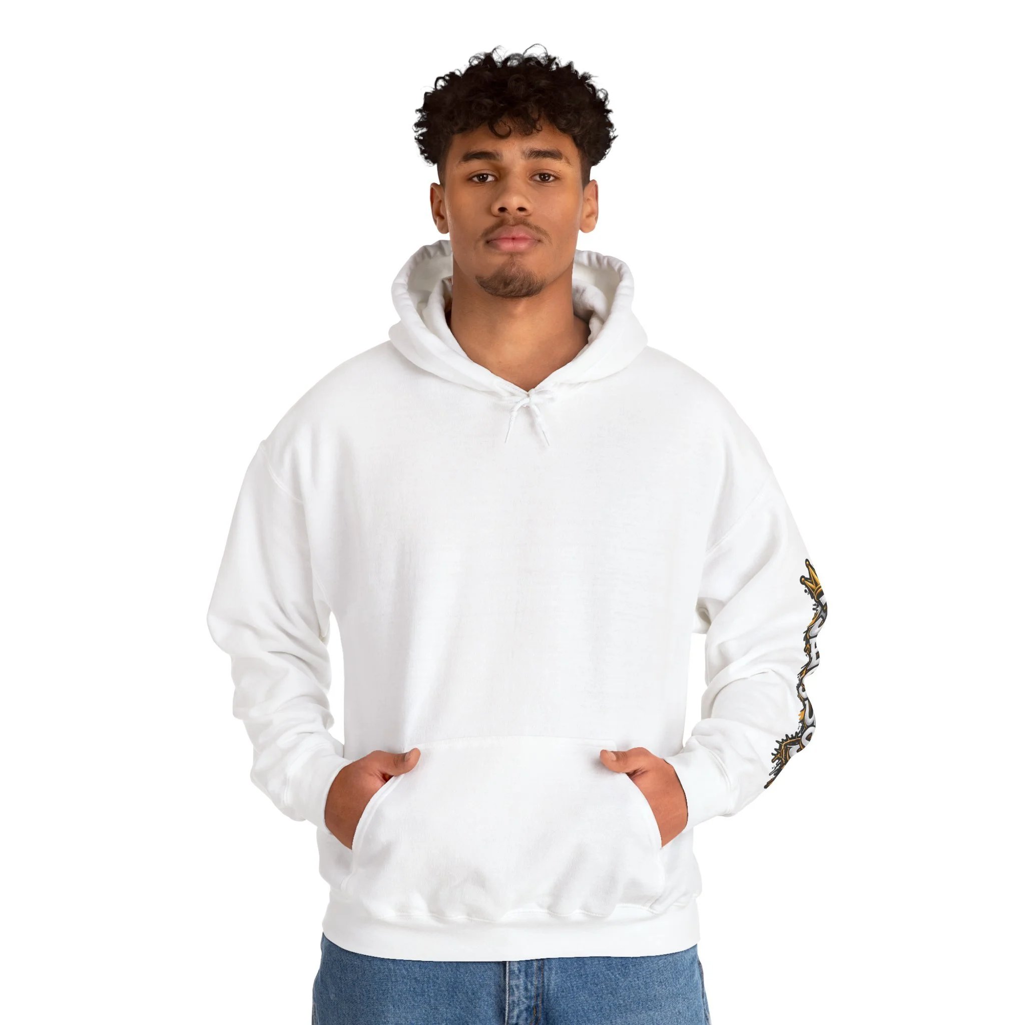Unisex black hoodie featuring a vibrant graffiti-style 'Rooted in Christ' design with a cross, tree roots, and a crown.