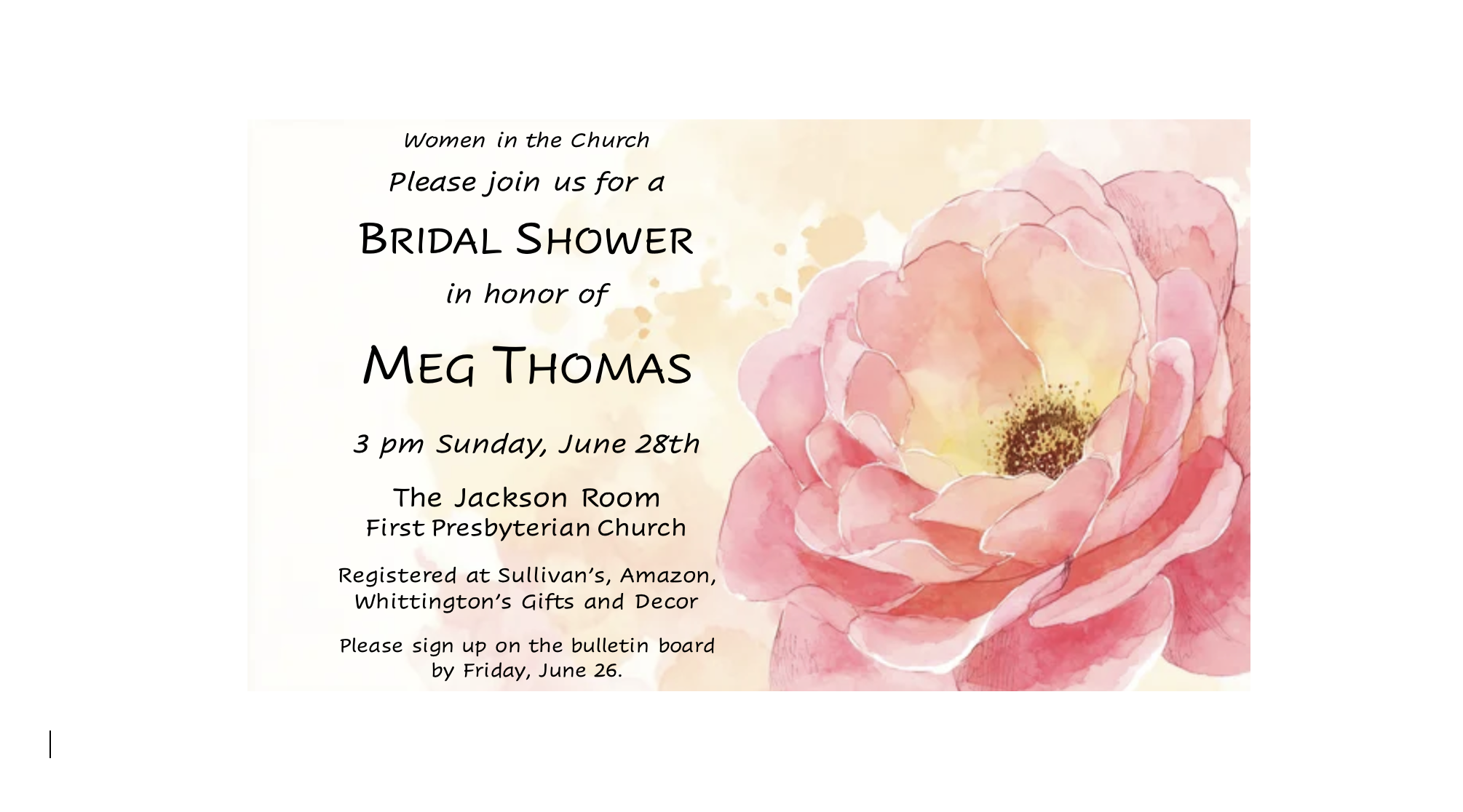Bridal Shower
