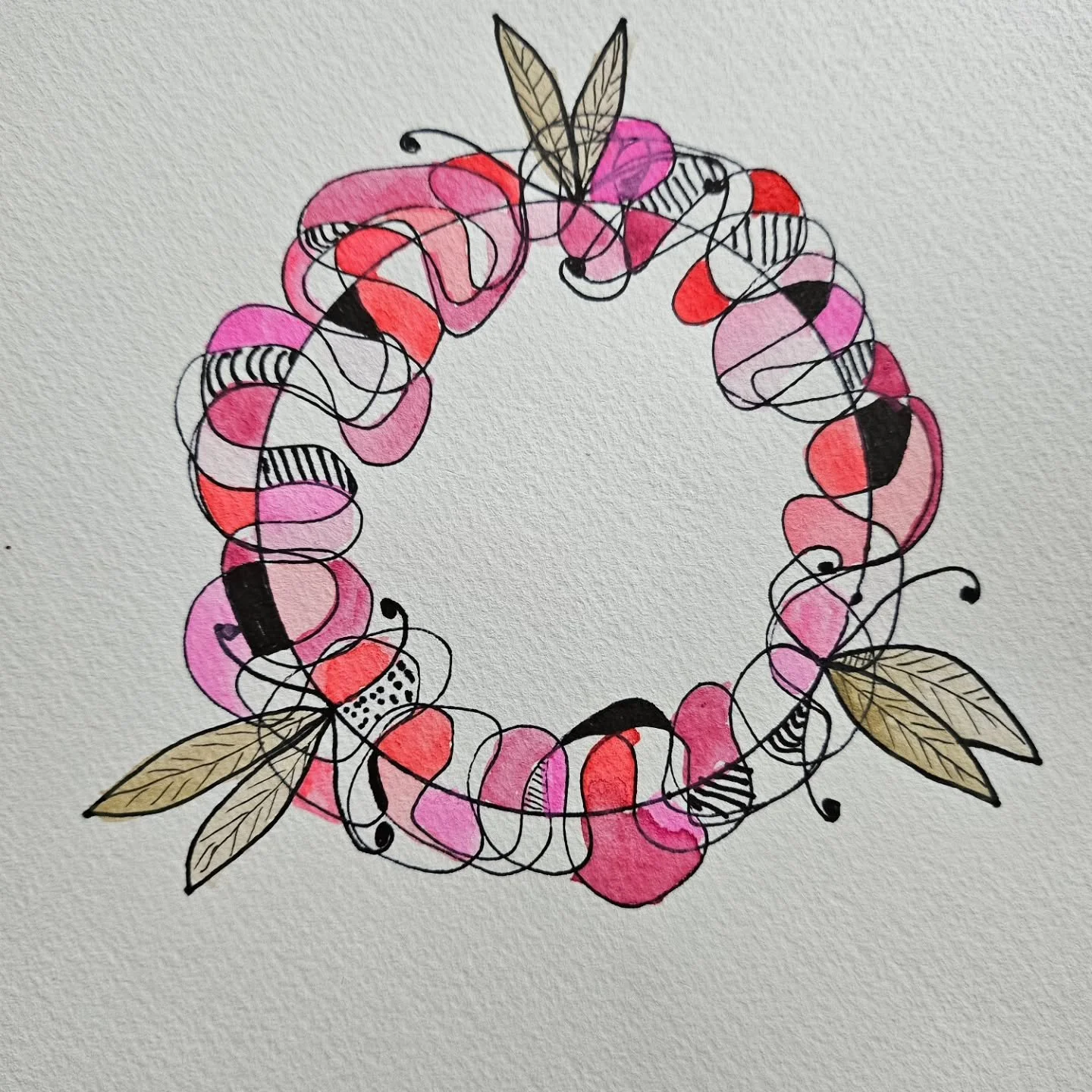 Christmas doodling. I have a blog post on how to create these with step-by-step instructions, photos and video demonstrations.

www.empowermooreart.com/blog

Link in bio