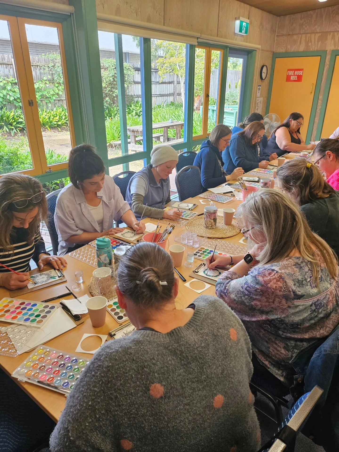 Beautiful Calming Watercolour Workshop today for @schoolcantaustralia 

Thank you for allowing me to support these amazing parents at Box Hill Community Arts Centre this afternoon and giving them a well deserved break. 

This workshop was made possib