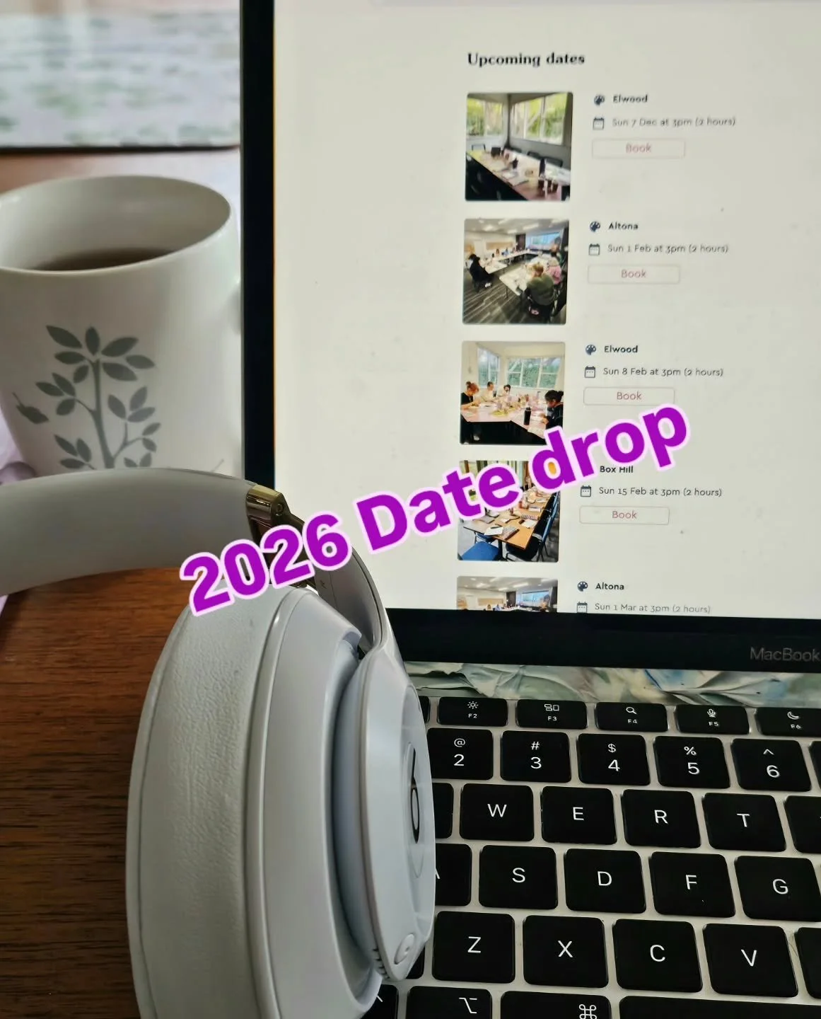 2026 Calming Watercolour Workshops
First quarter date drop for Sunday Afternoons in Altona, Box Hill and Elwood

Booking now 
🔗 in bio ⬆️

2026 event bookings now open, get in touch if you have a wellbeing program you would like to book a workshop a