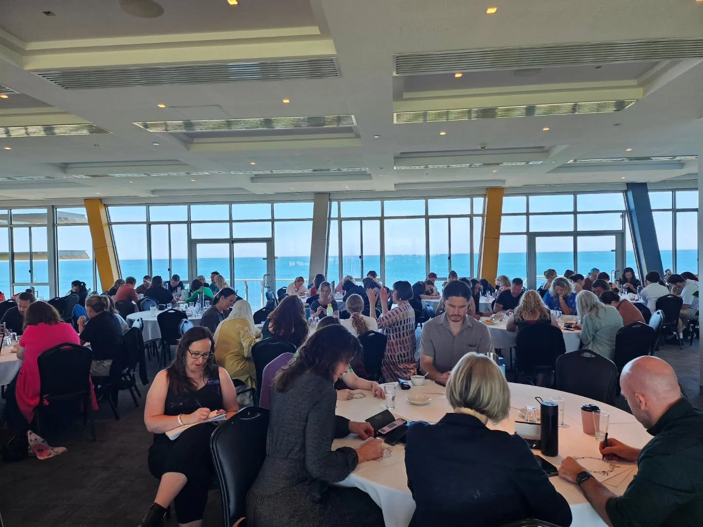 Had a beautiful morning facilitating a workshop for 130 educators from across Melbourne. Thank you for having me Mackillop Education Services at the gorgeous Seaview Williamstown. The perfect way to help hardworking educators unwind on their last day
