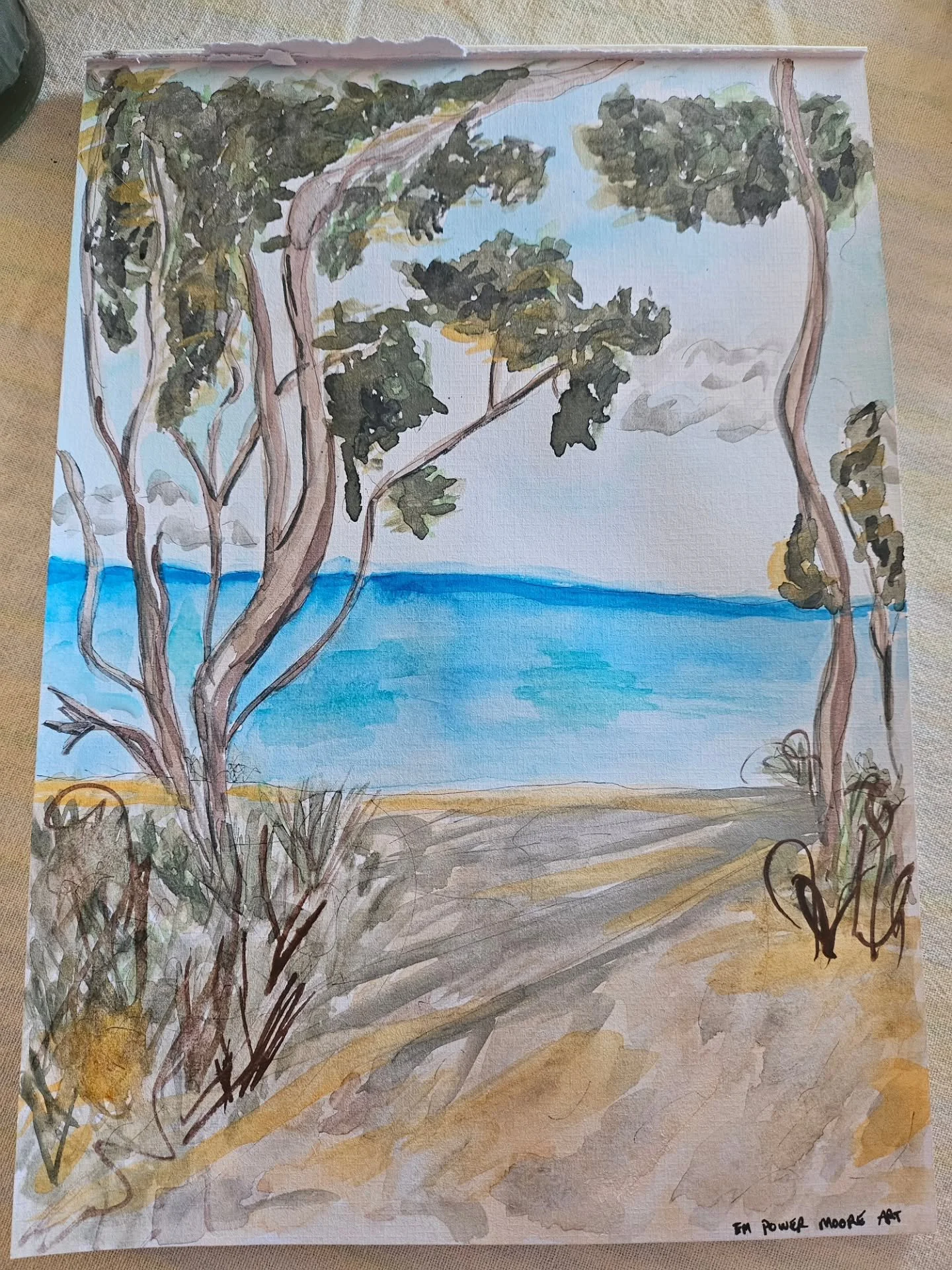 Beautiful way to remember the view. KI dreaming