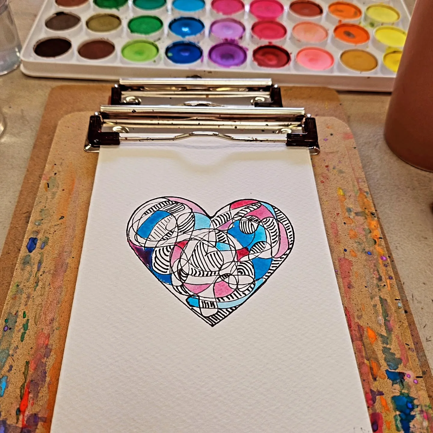 Beautiful Workshop this afternoon in Altona @louisjoelartscommunity started with doodling to bring our stress levels down. 

I'll be gifting mine for Valentine's Day.

Next week's workshop is in Elwood.

I'm back in Altona in March.

Booking details 