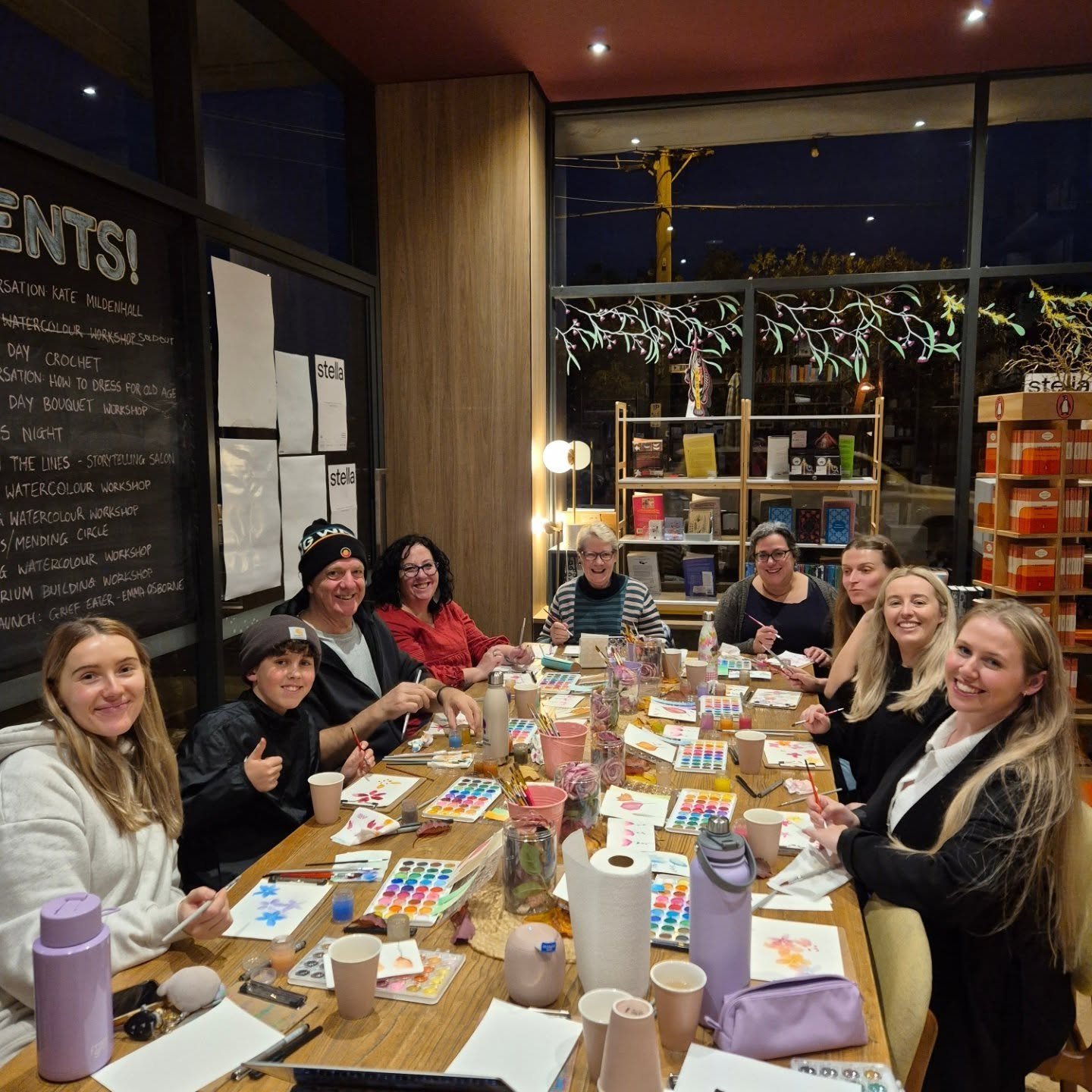 Another beautiful Calming Watercolour Workshop @chestnuttreebookshop West Footscray