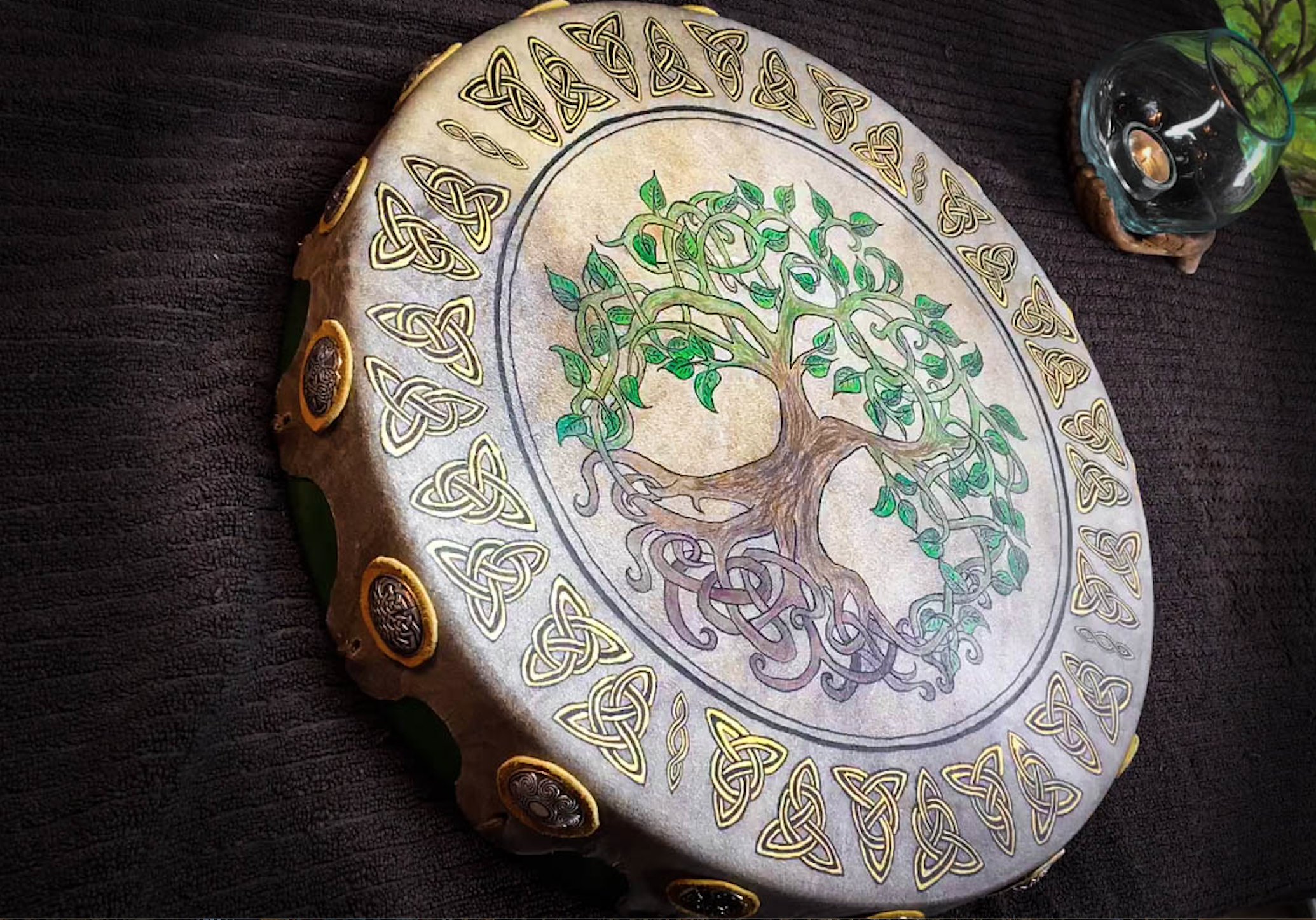 Jane's Celtic Tree of Life Drum