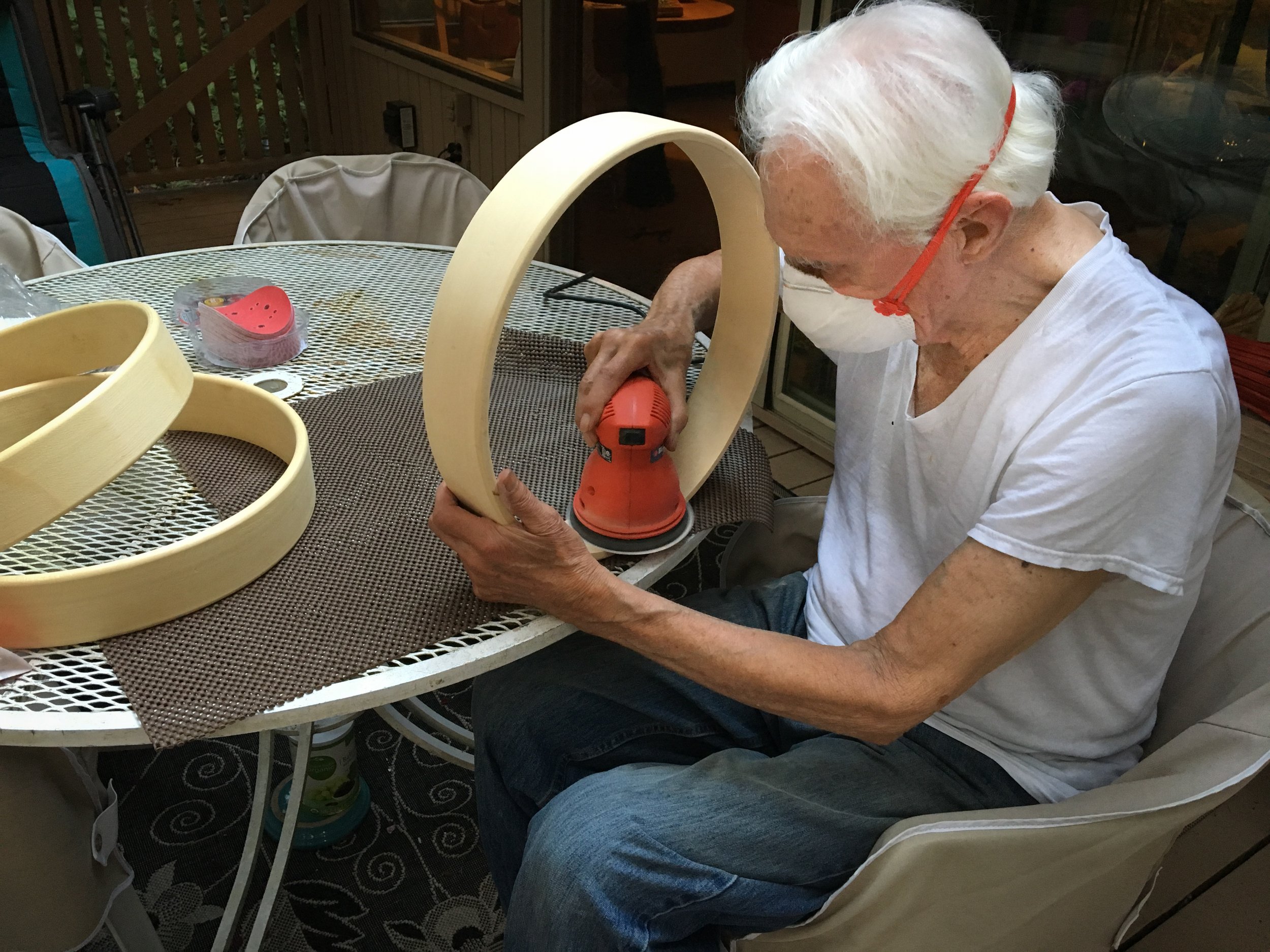 "Working my fanny off!" as Papa would say, lol. He was 92 years old when this photo was taken.