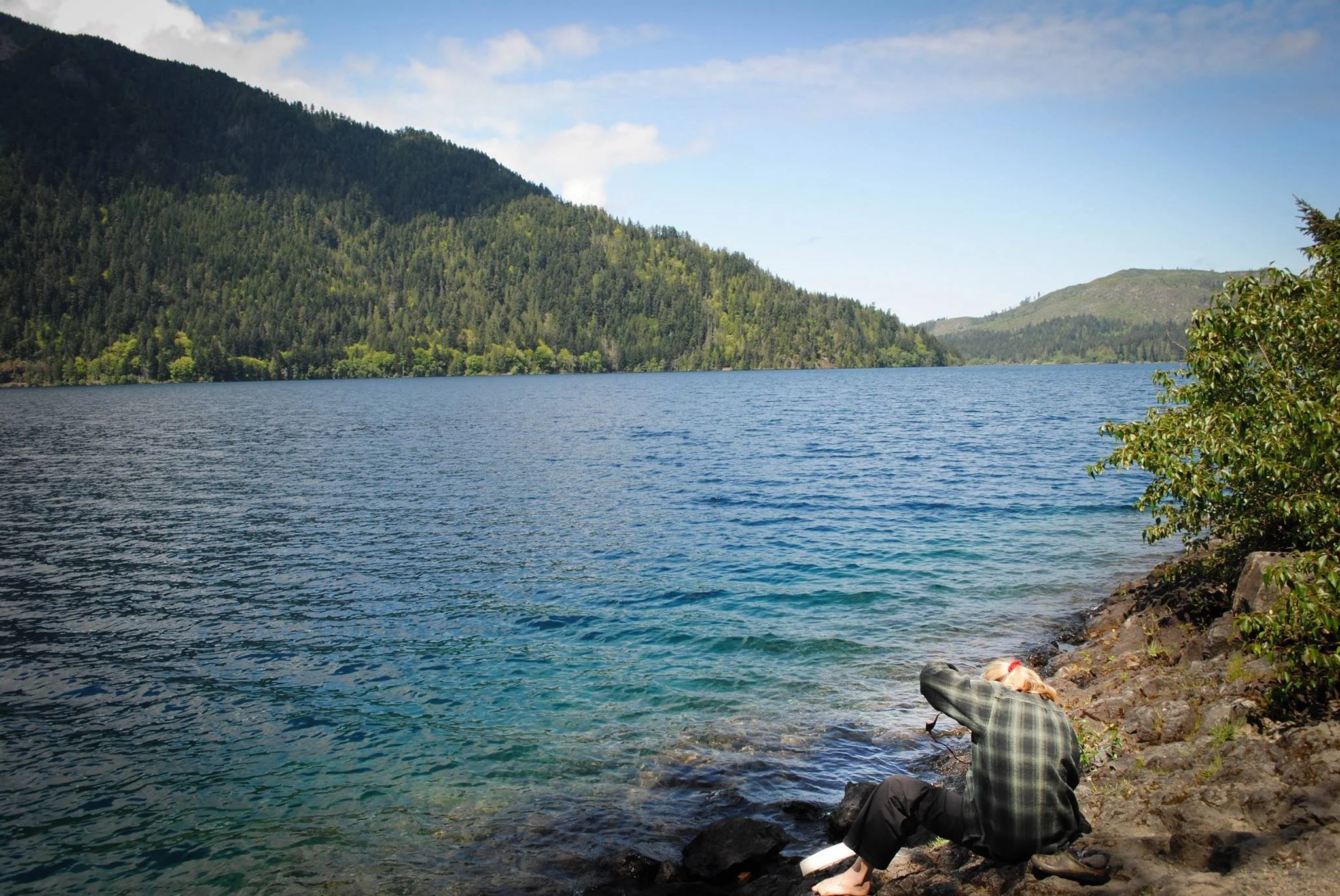 Bringing my family's Grancestor Drum to life: Gratitude Ceremony at the north shore of the glacial waters of Lake Crescent, on the Olympic Peninsula, Washington State.
