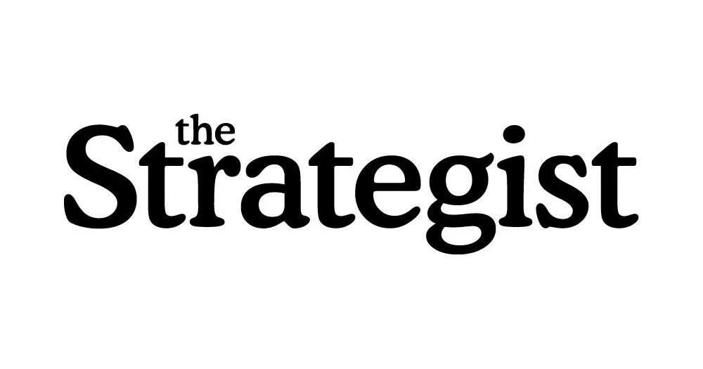 The Strategist product review and recommendation site logo featured in Made Society earned media placements for roundups, listicles, and consumer products