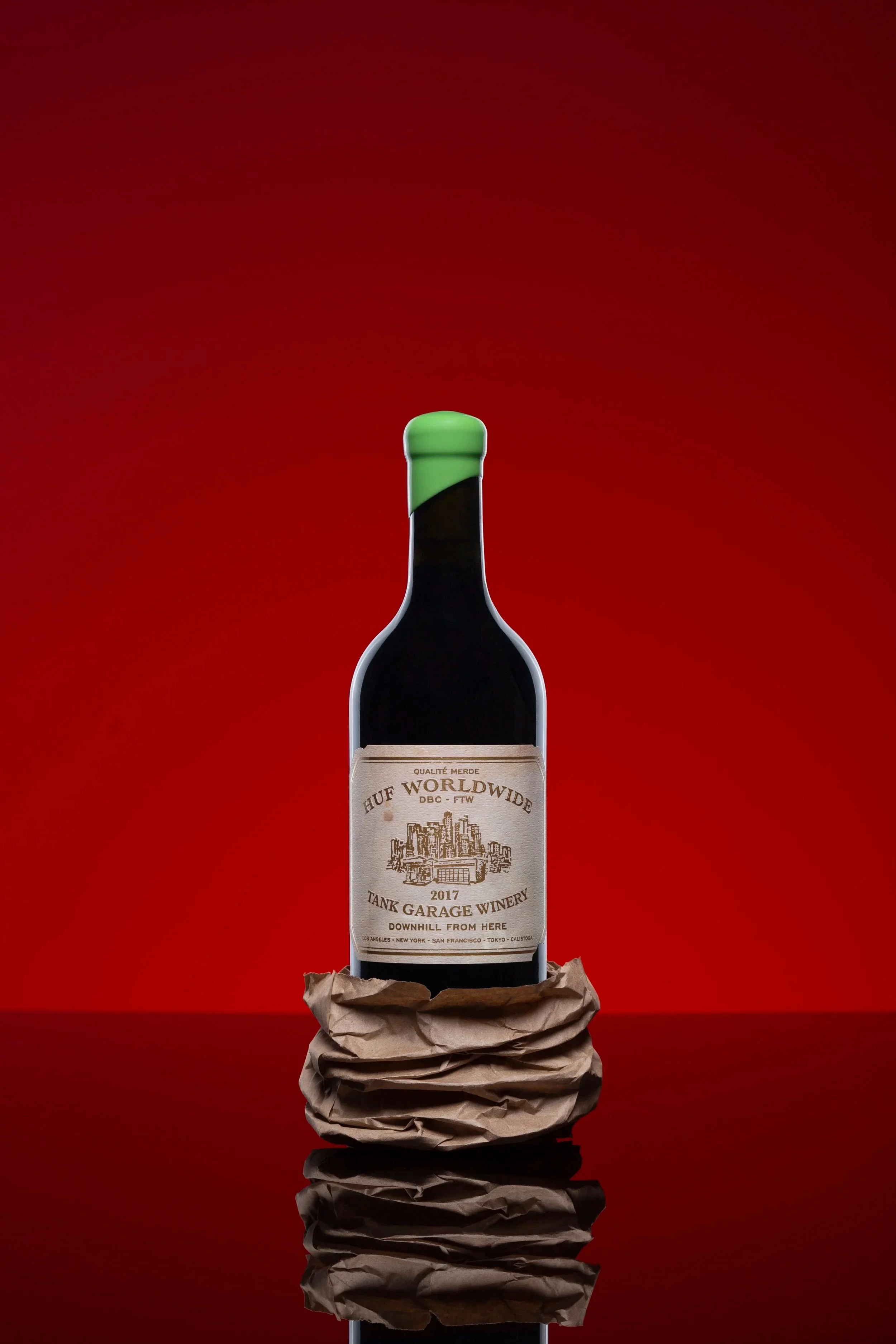 HUF x Tank Garage Winery limited-edition collaboration blending streetwear and wine culture featured in campaign by Made Society PR