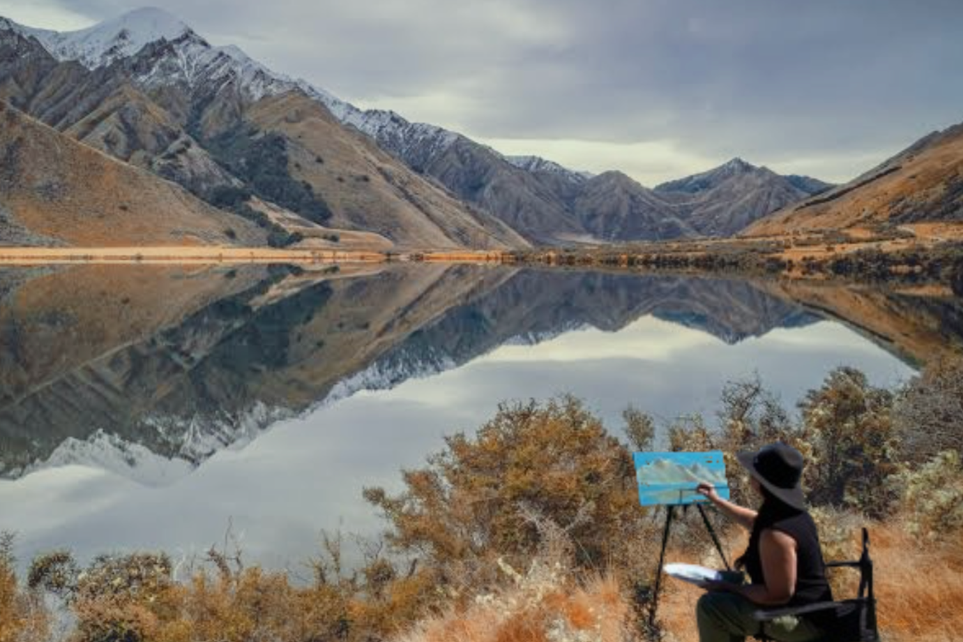 Moke Lake  full day painting + picnic
