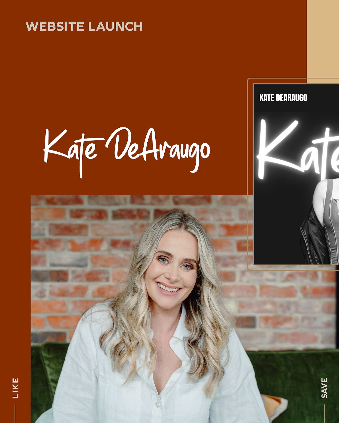 PROJECT LAUNCH | A new era for Kate DeAraugo &mdash; singer, speaker, podcast host, mental health advocate, and mum.

What began as a rebrand became a reclamation &mdash; a full brand and website transformation that allowed Kate to take ownership of 